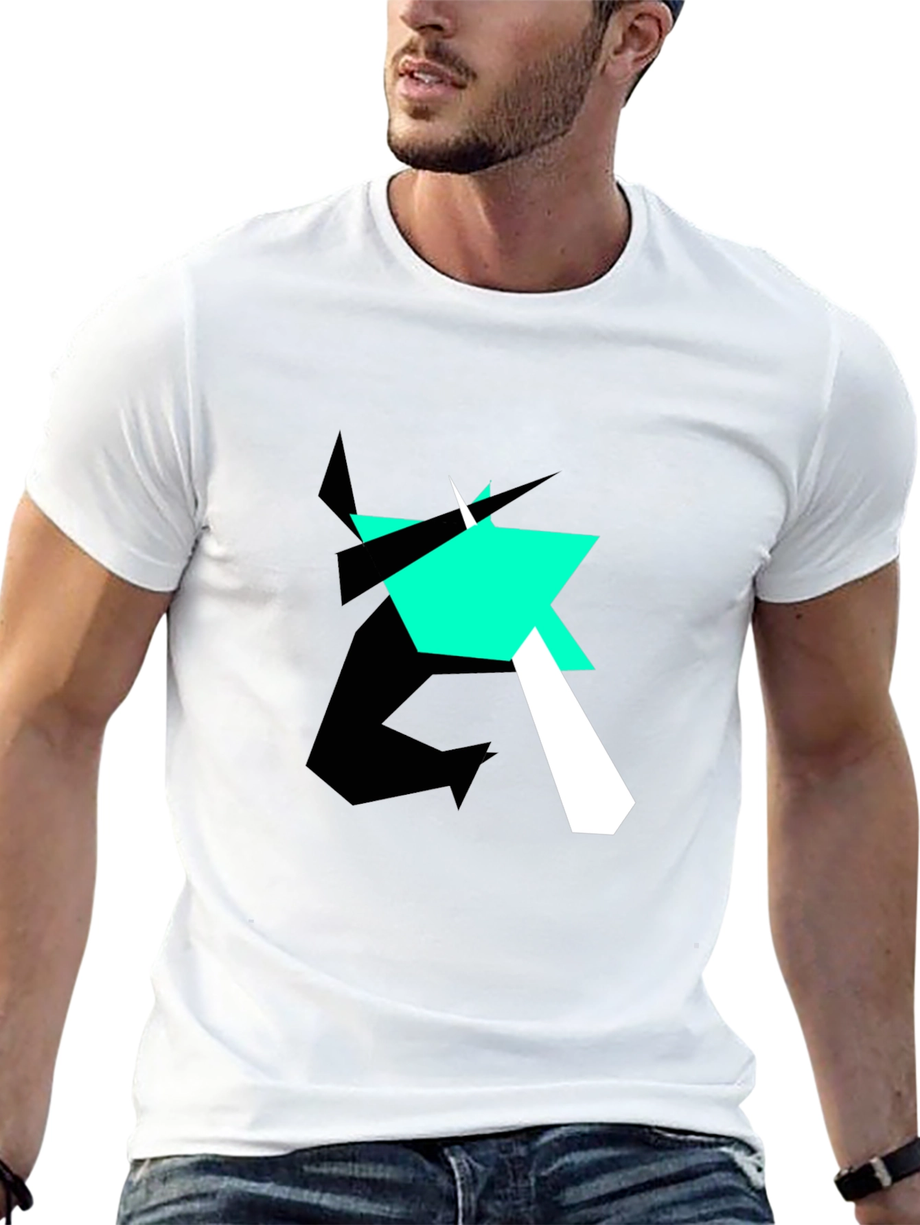 Abstract Graphic Tee - Bold Modern Design