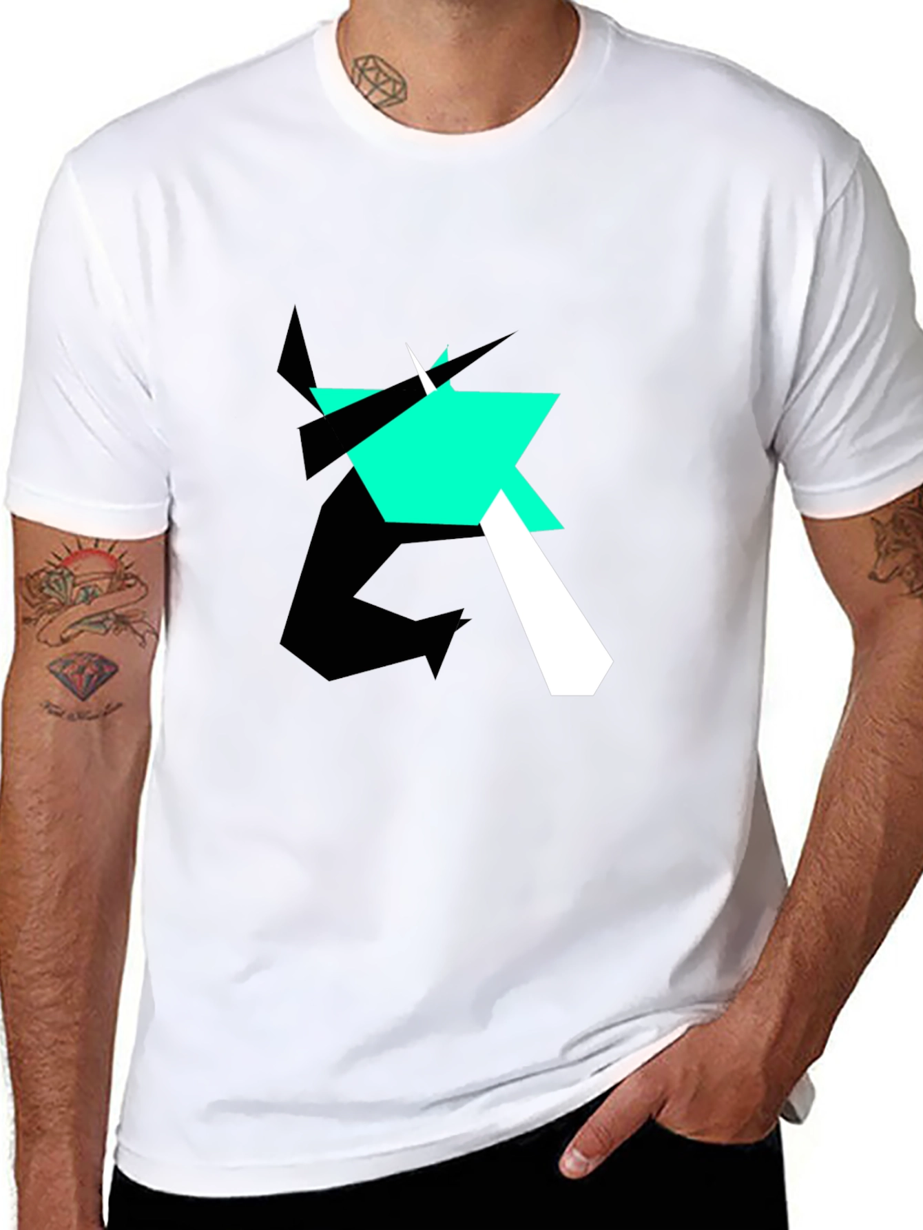 Abstract Graphic Tee - Bold Modern Design