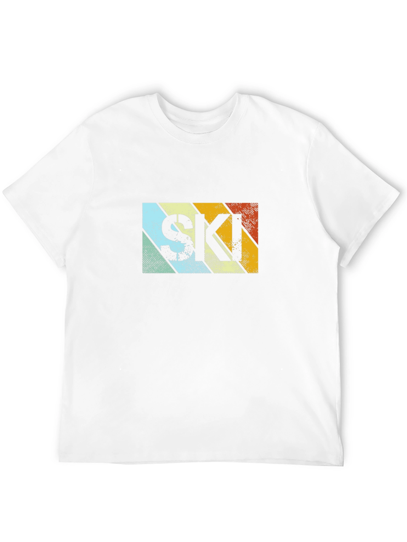 Retro Style SKI Graphic T-Shirt - Black