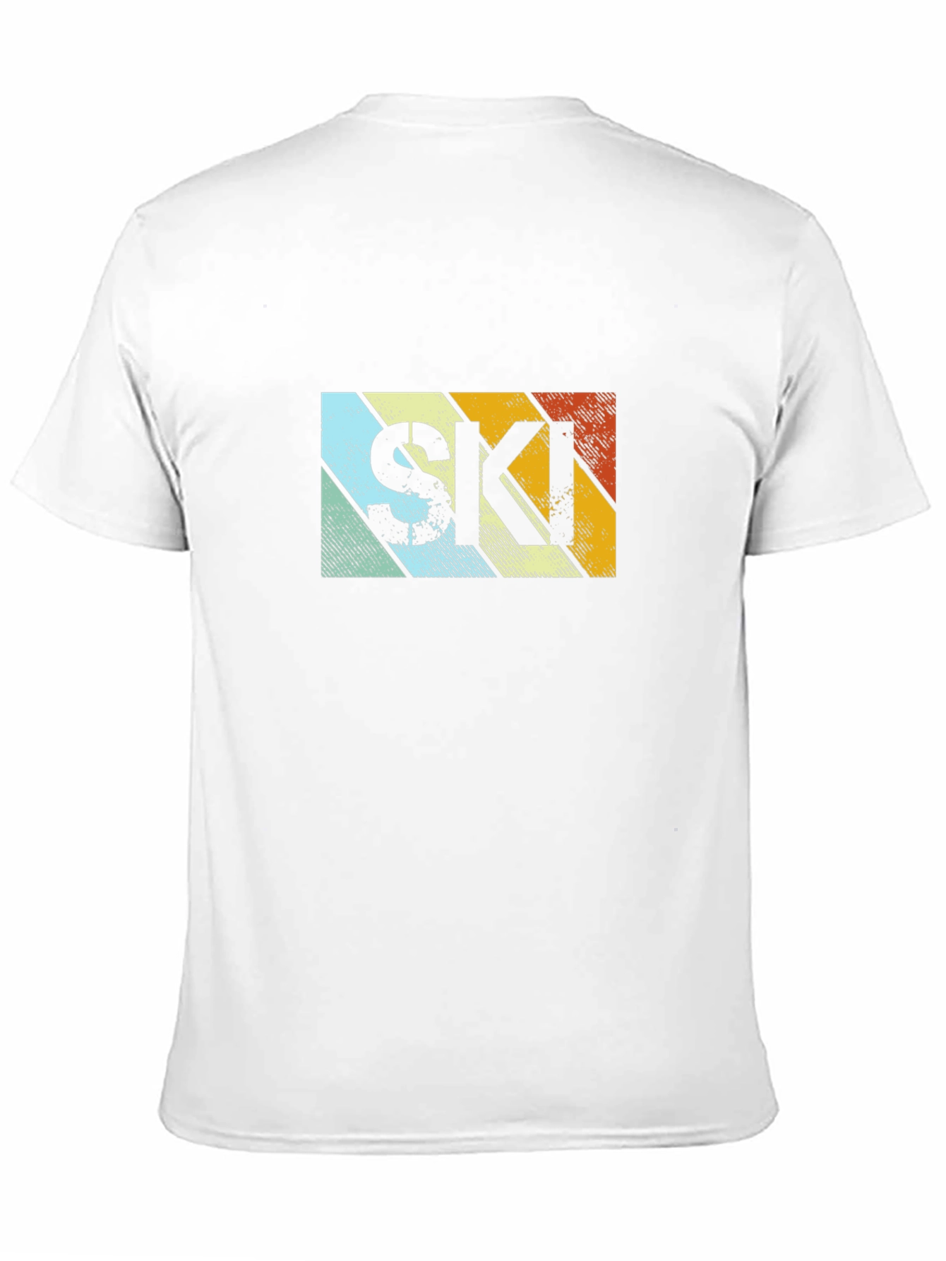 Retro Style SKI Graphic T-Shirt - Black