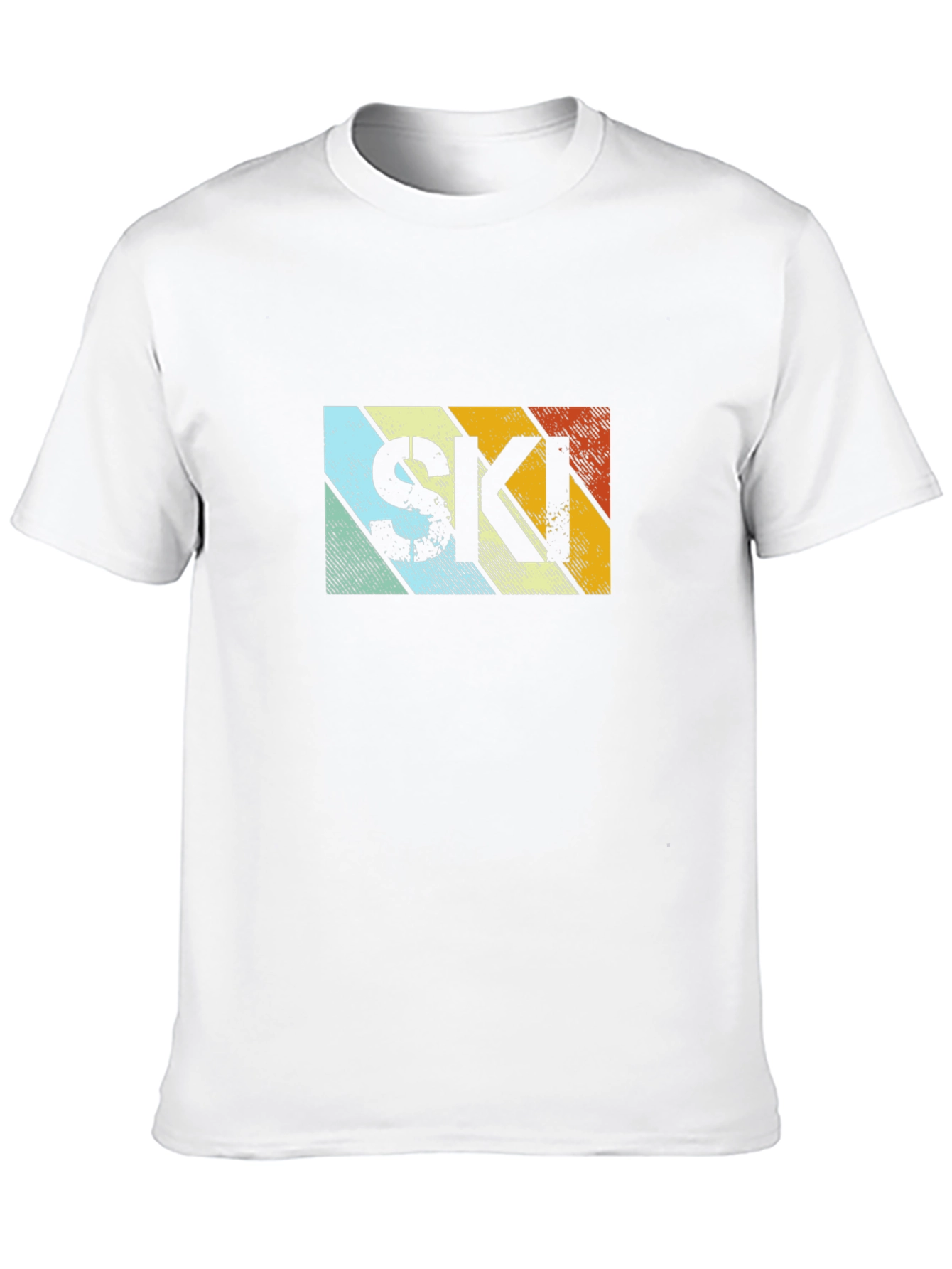 Retro Style SKI Graphic T-Shirt - Black