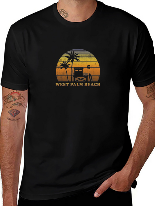 West Palm Beach Sunset Graphic T-Shirt
