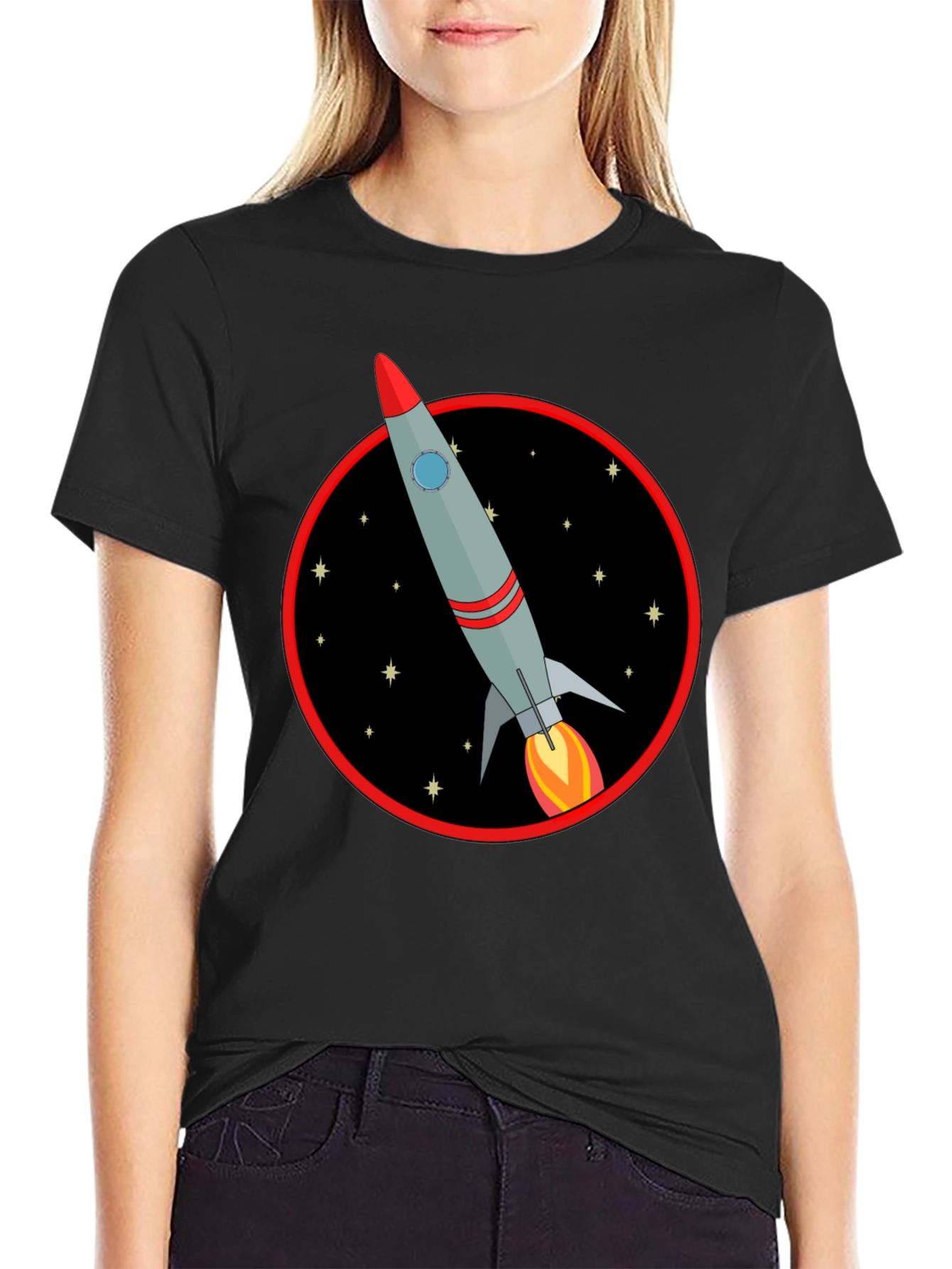 Retro Rocket T-Shirt - Blast Off in Style!