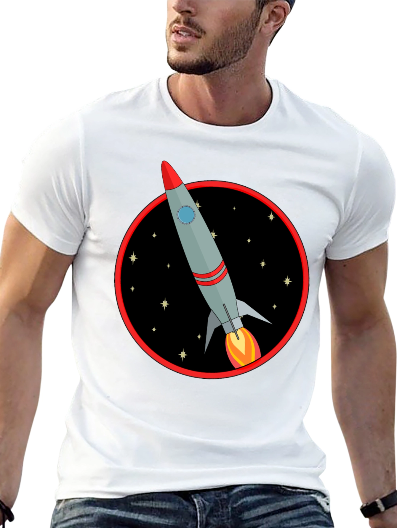 Retro Rocket T-Shirt - Blast Off in Style!