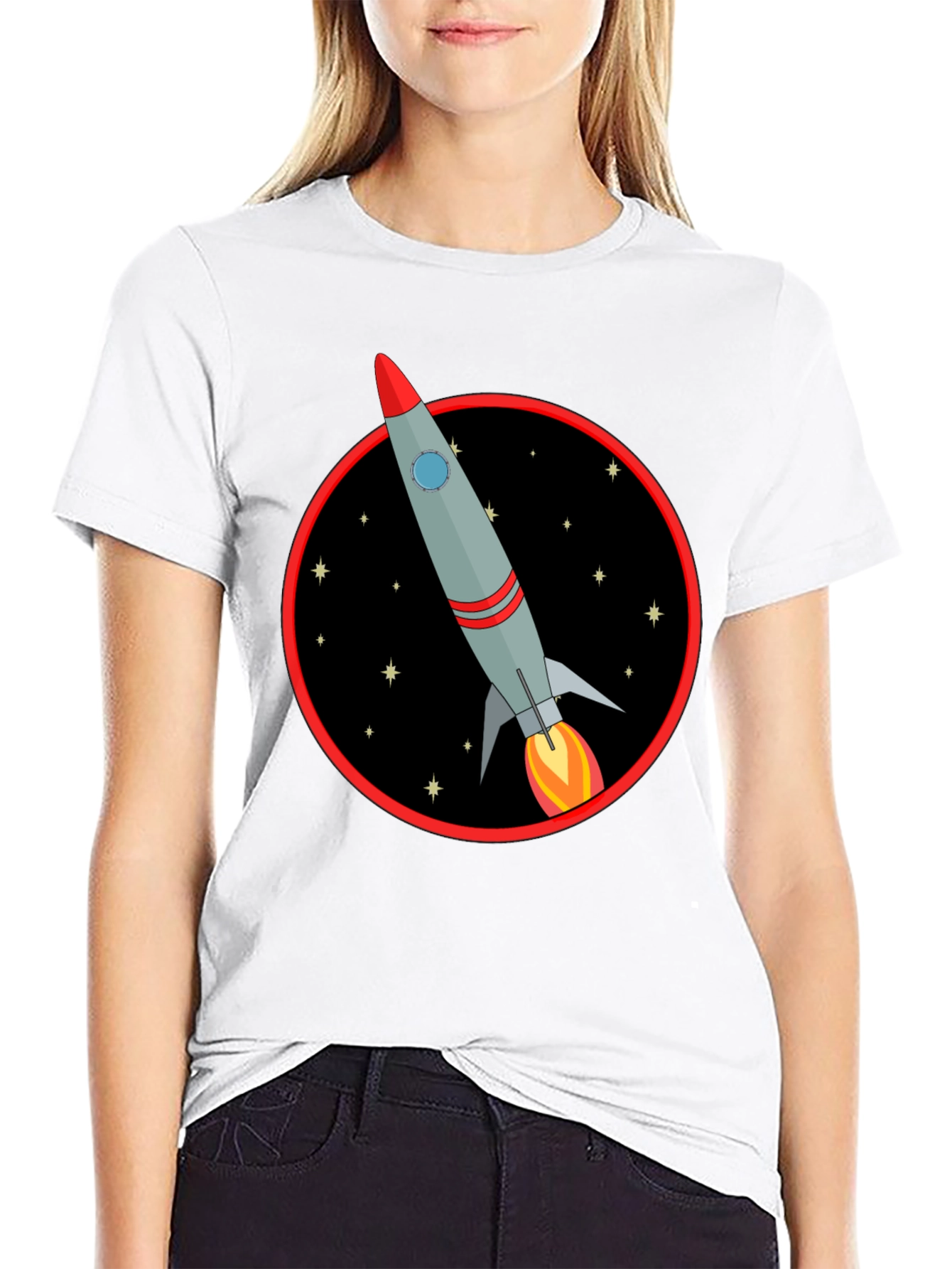 Retro Rocket T-Shirt - Blast Off in Style!