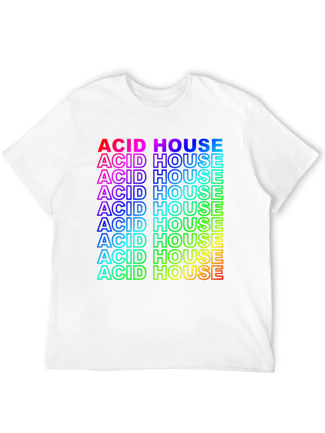 Rainbow Acid House Graphic Tee