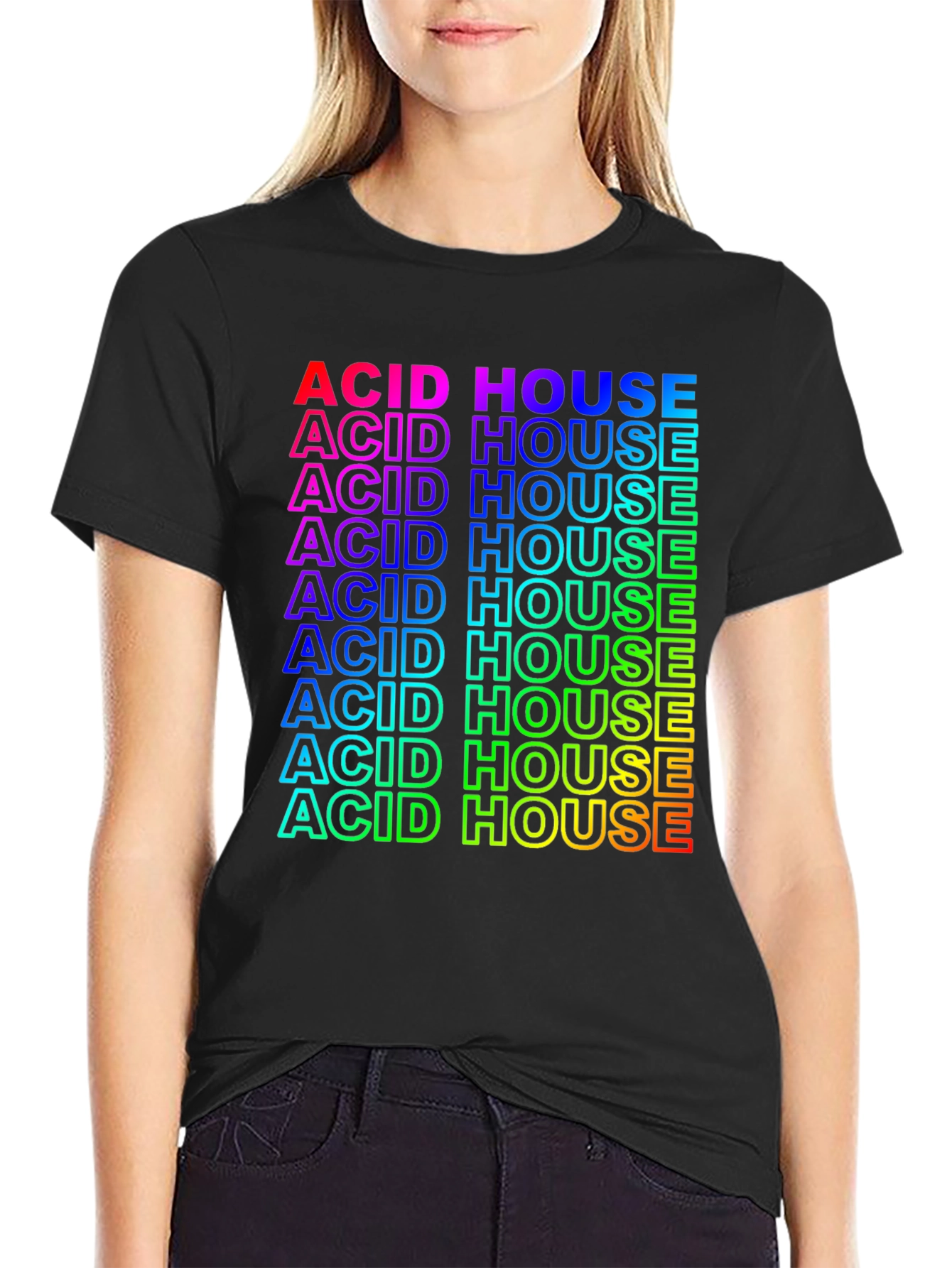 Rainbow Acid House Graphic Tee