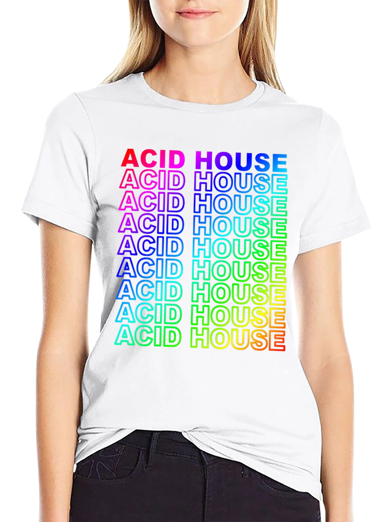 Rainbow Acid House Graphic Tee