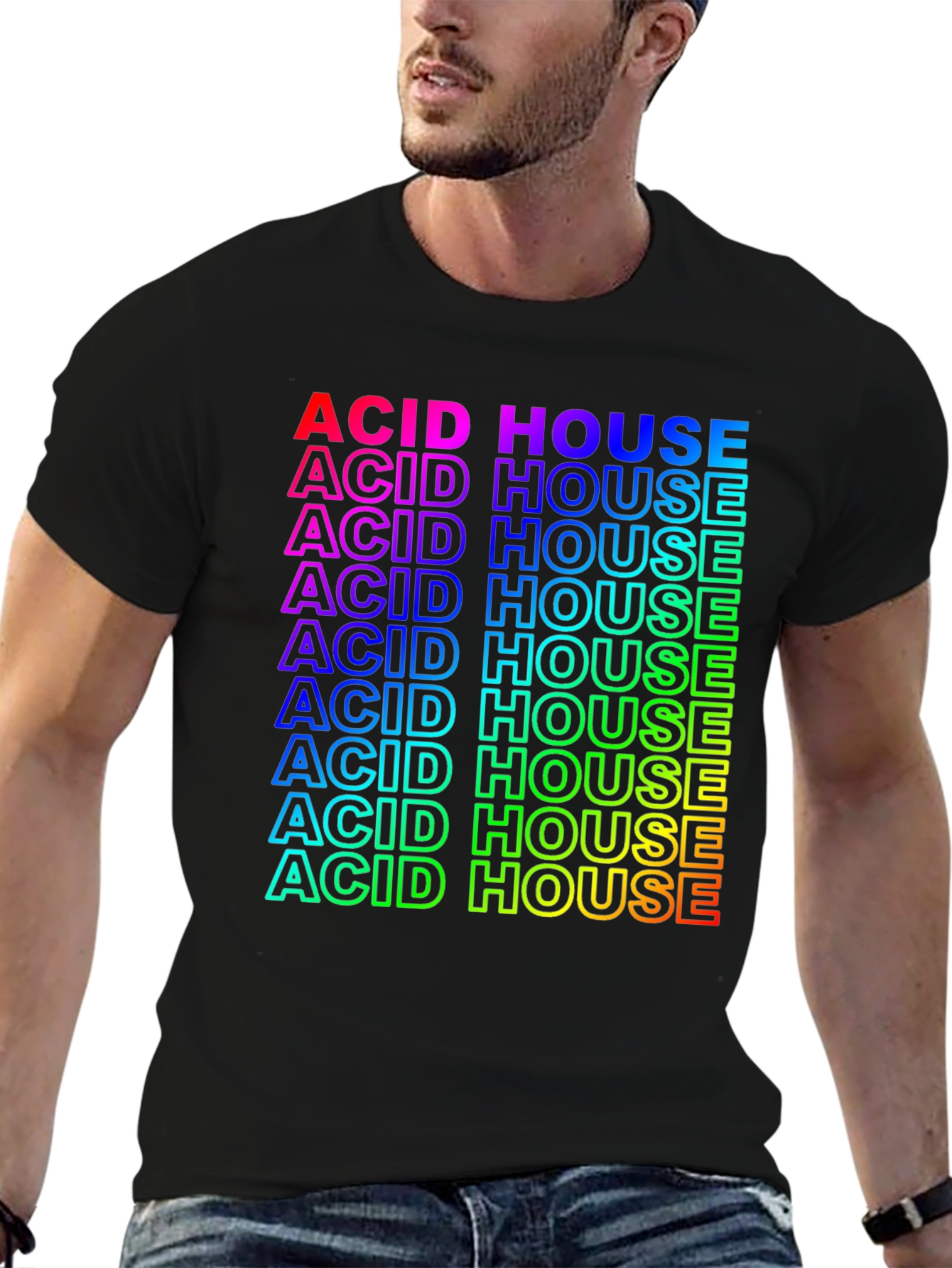 Rainbow Acid House Graphic Tee