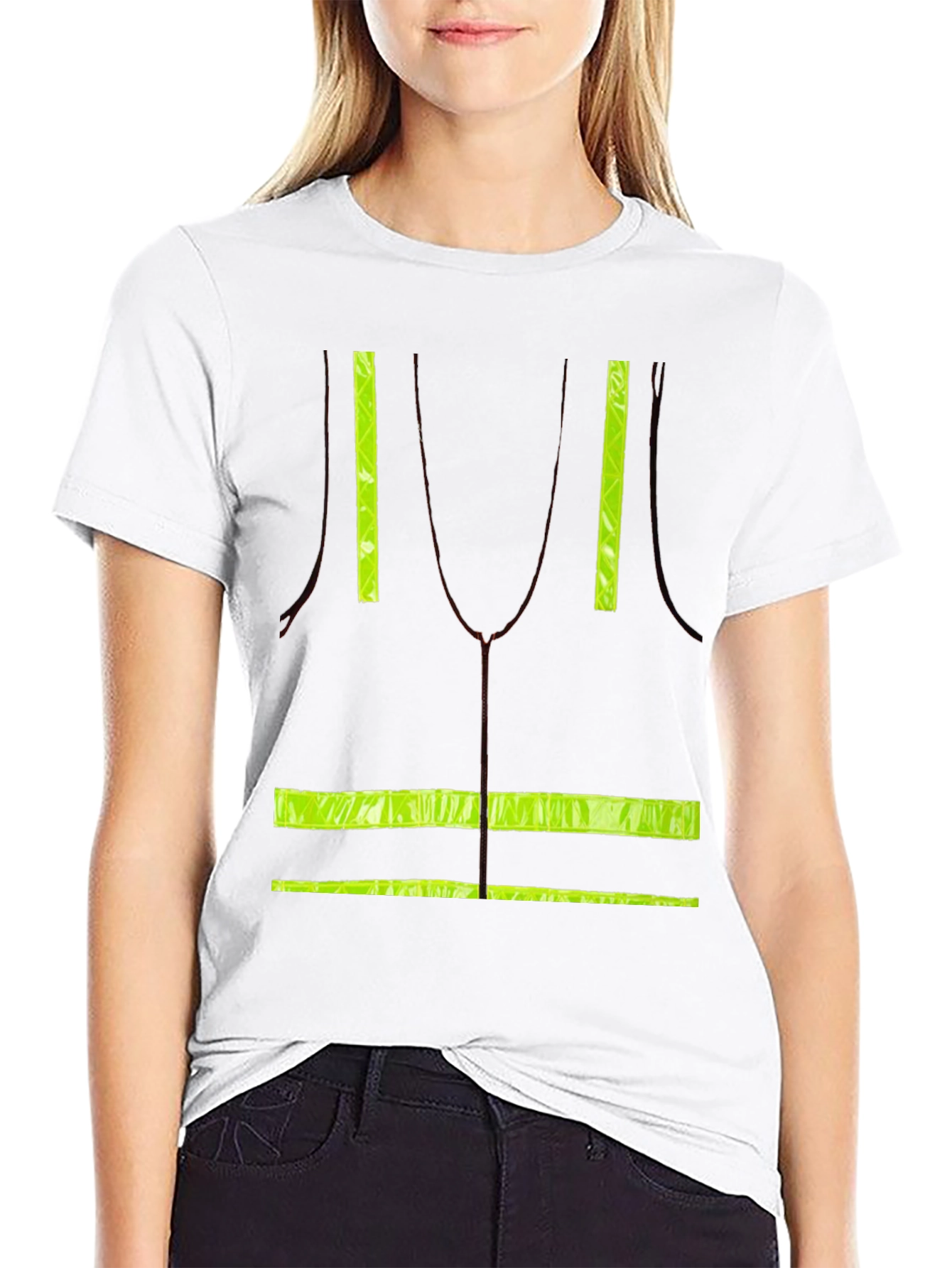 Safety Vest Print T-Shirt