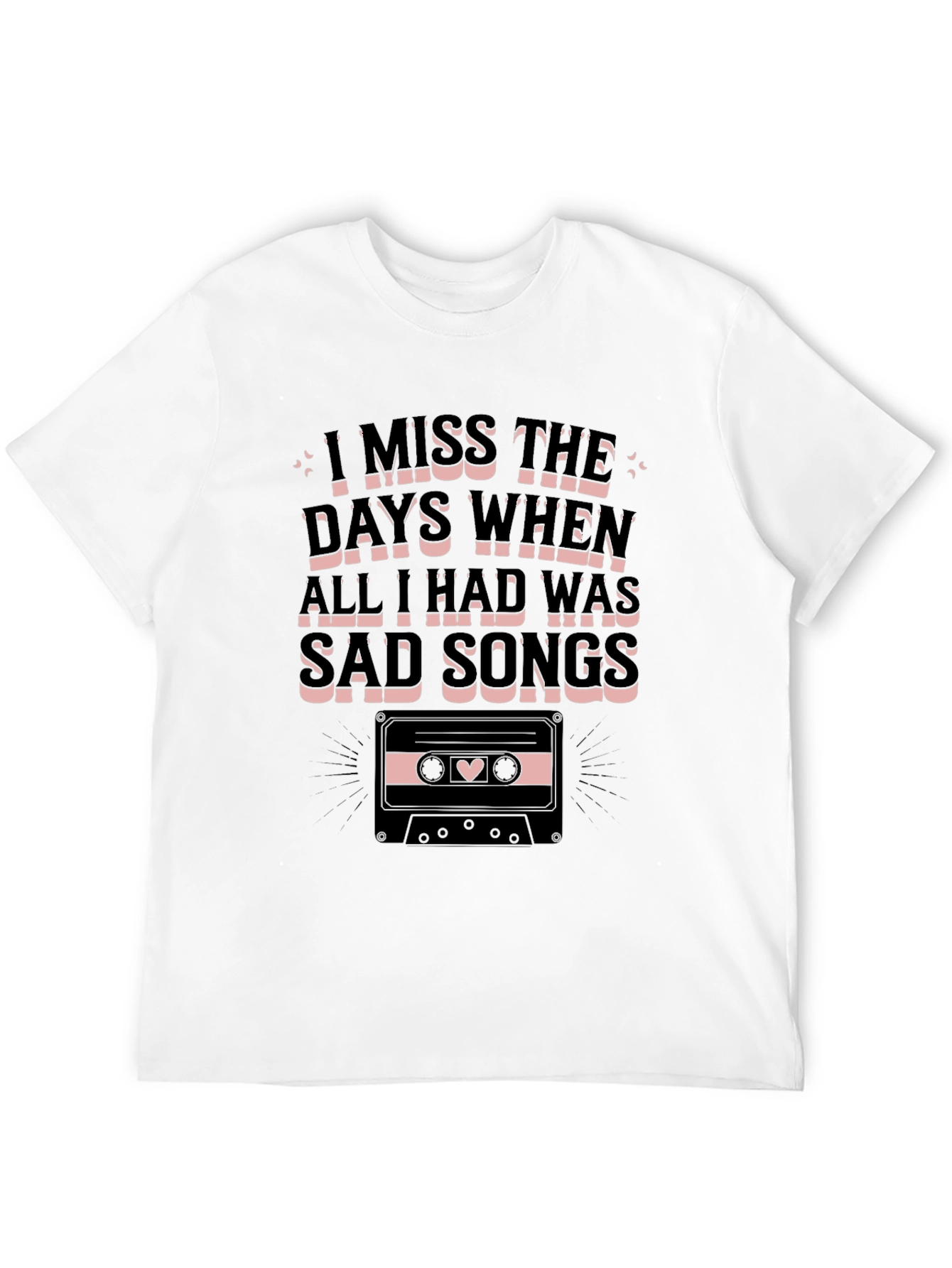 Sad Songs Cassette Graphic Tee - Unisex