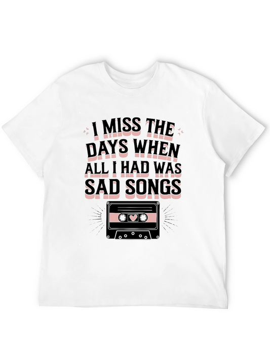 Sad Songs Cassette Graphic Tee - Unisex