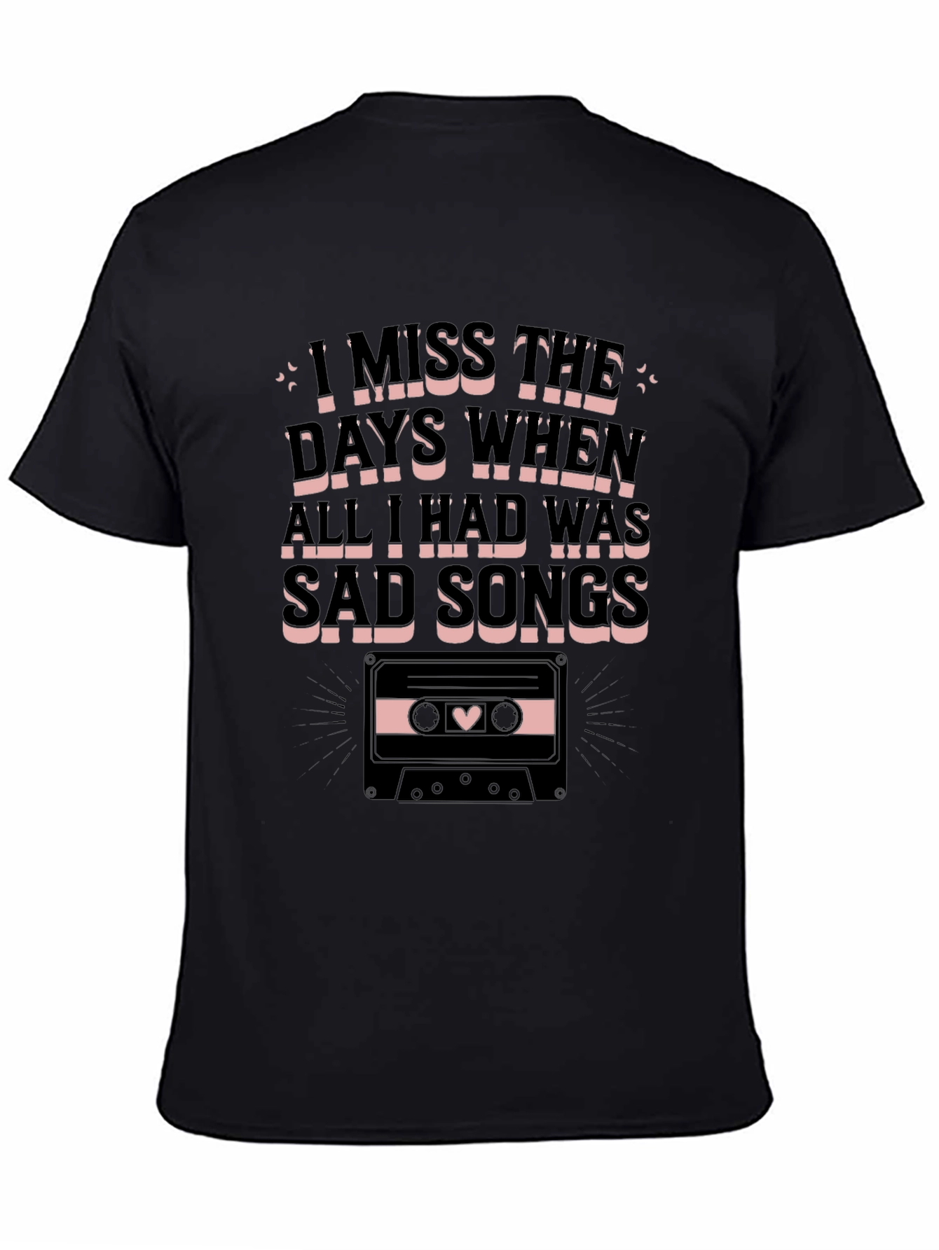 Sad Songs Cassette Graphic Tee - Unisex