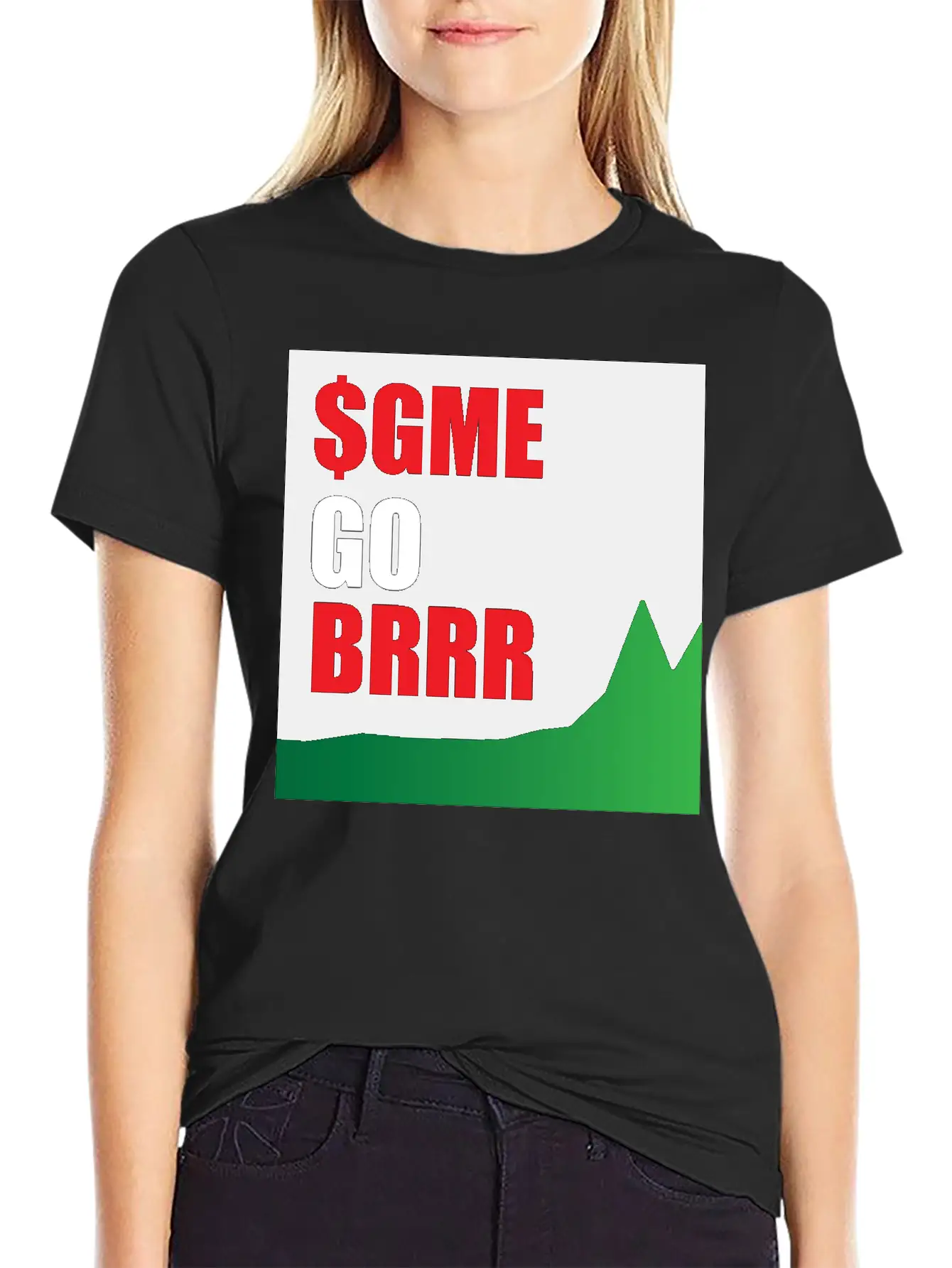 $GME Go BRR Charcoal Basic Graphic T-Shirt – Daily Comfort In Soft Cotton