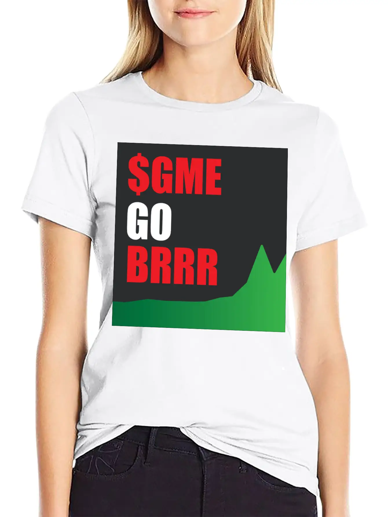 $GME Go BRR Charcoal Basic Graphic T-Shirt – Daily Comfort In Soft Cotton