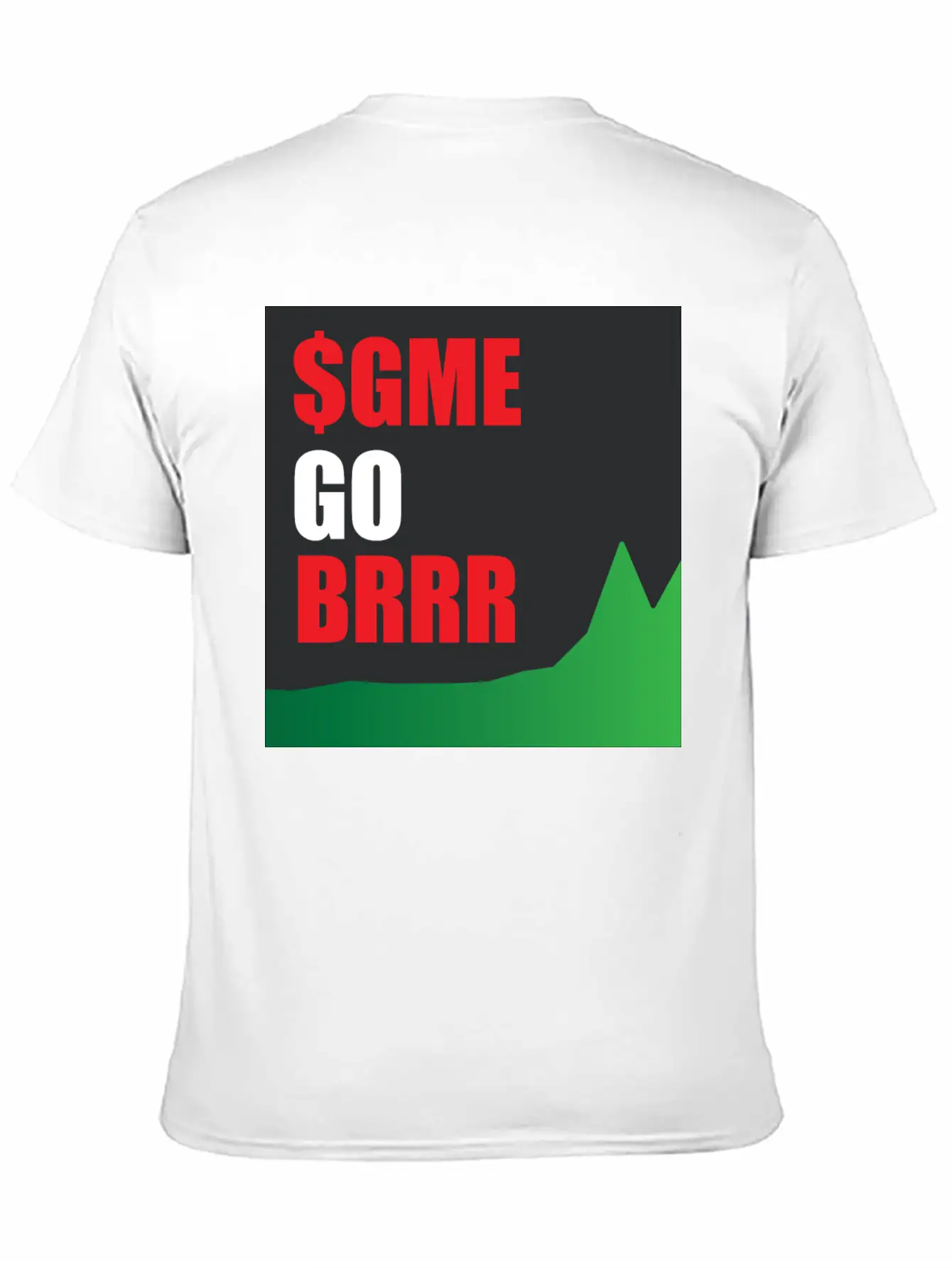 $GME Go BRR Charcoal Basic Graphic T-Shirt – Daily Comfort In Soft Cotton