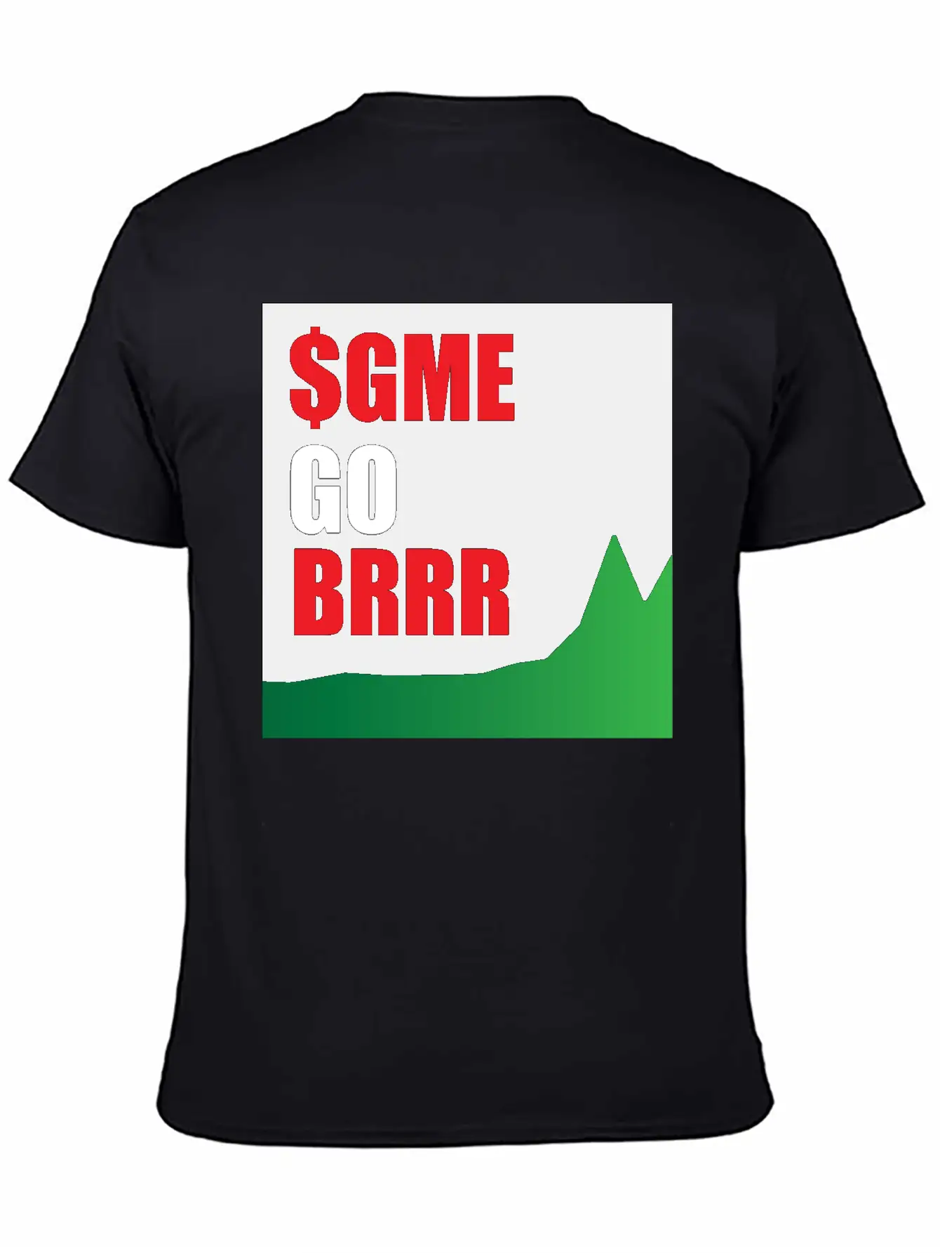 $GME Go BRR Charcoal Basic Graphic T-Shirt – Daily Comfort In Soft Cotton