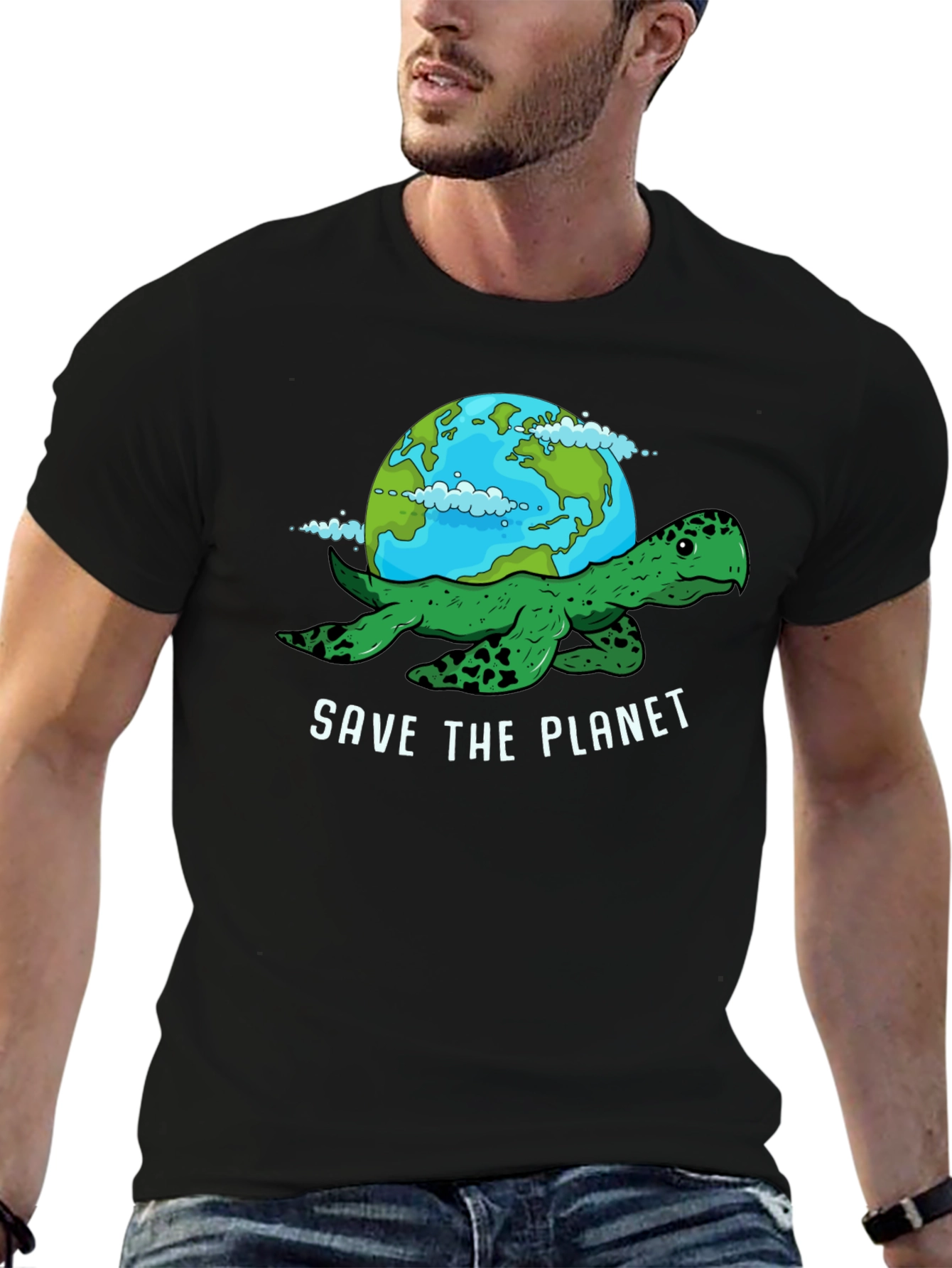 Save the Planet Turtle Graphic Tee