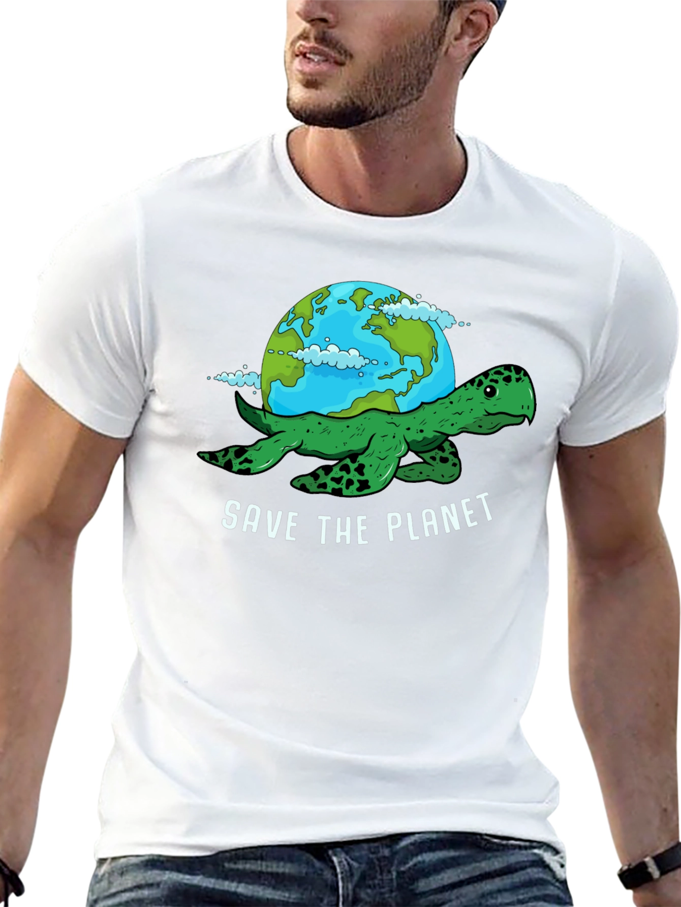 Save the Planet Turtle Graphic Tee