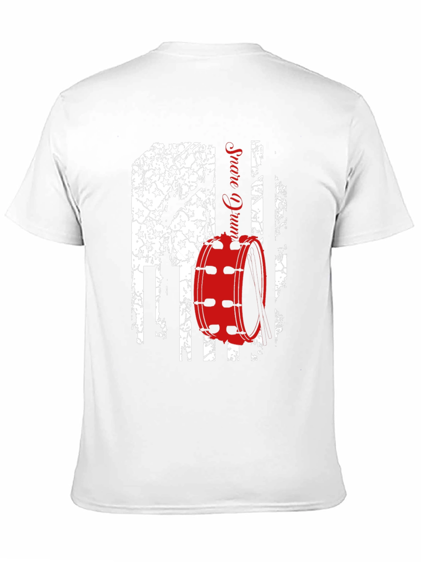 Patriotic Drummer T-Shirt - USA Flag Snare Drum Design