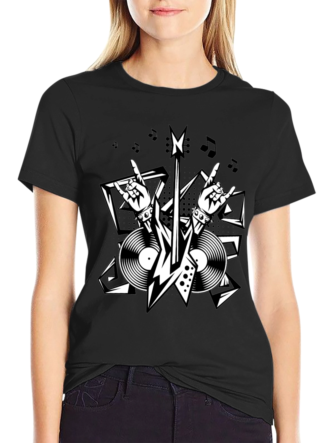 Rock n Roll Graphic Tee - Music Lover Shirt