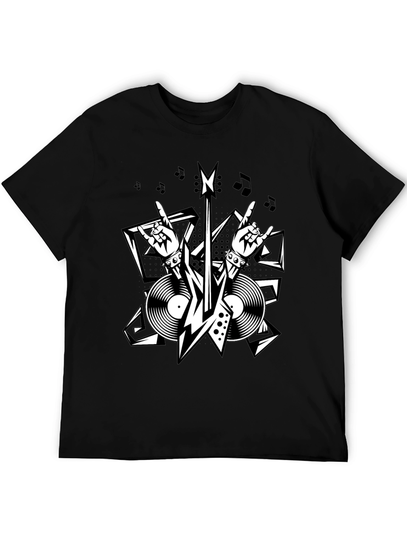 Rock n Roll Graphic Tee - Music Lover Shirt