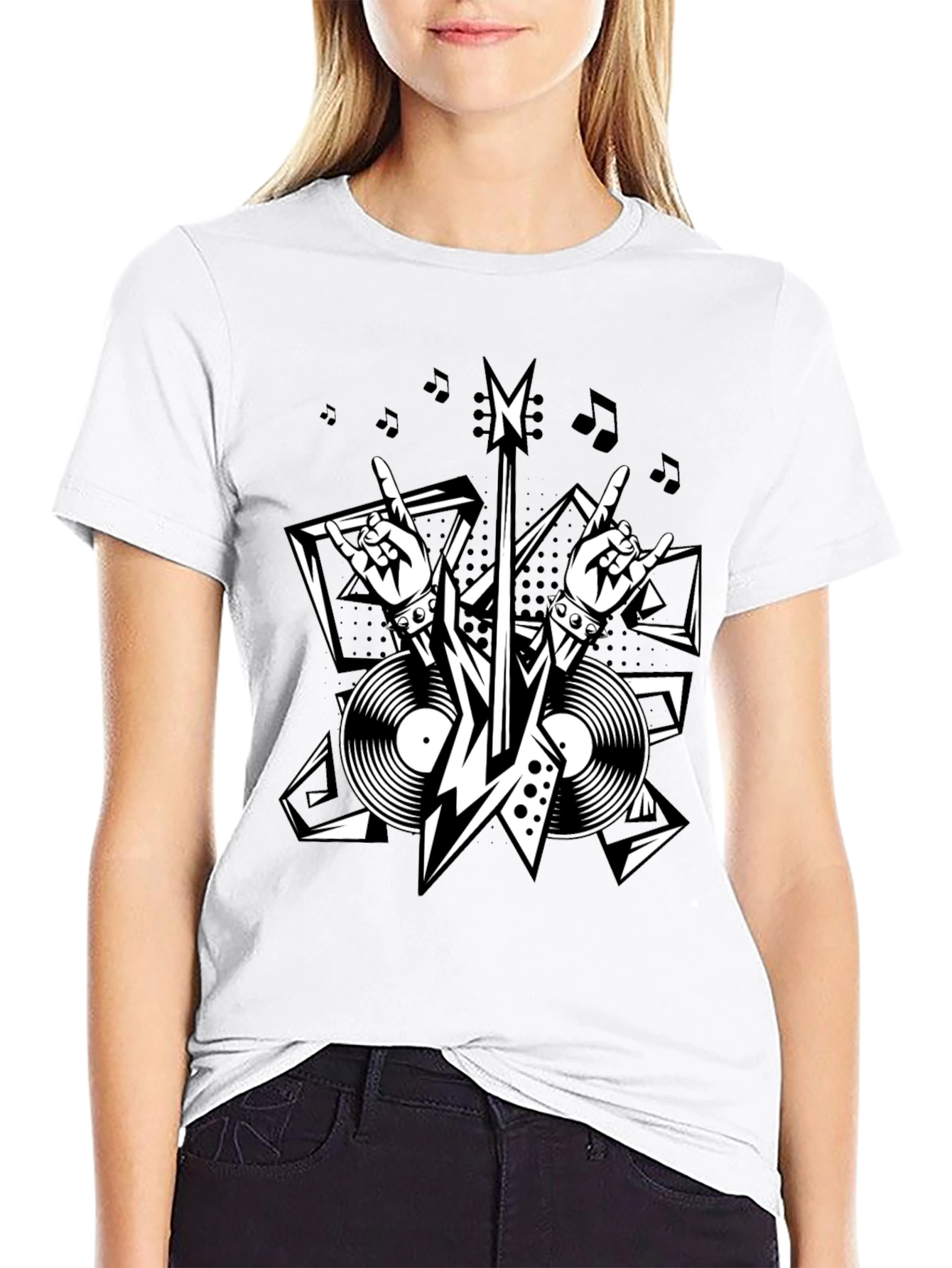 Rock n Roll Graphic Tee - Music Lover Shirt