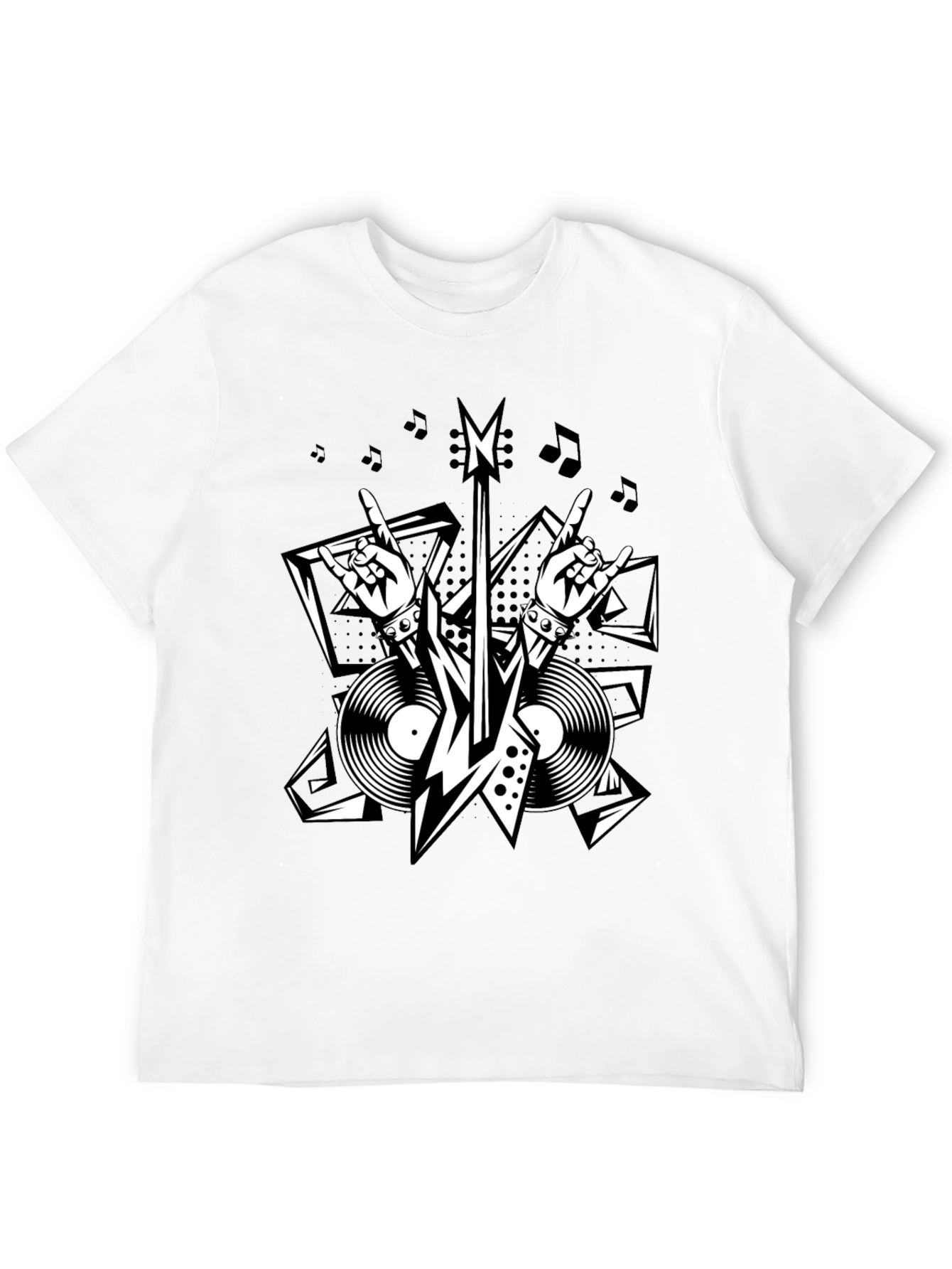 Rock n Roll Graphic Tee - Music Lover Shirt