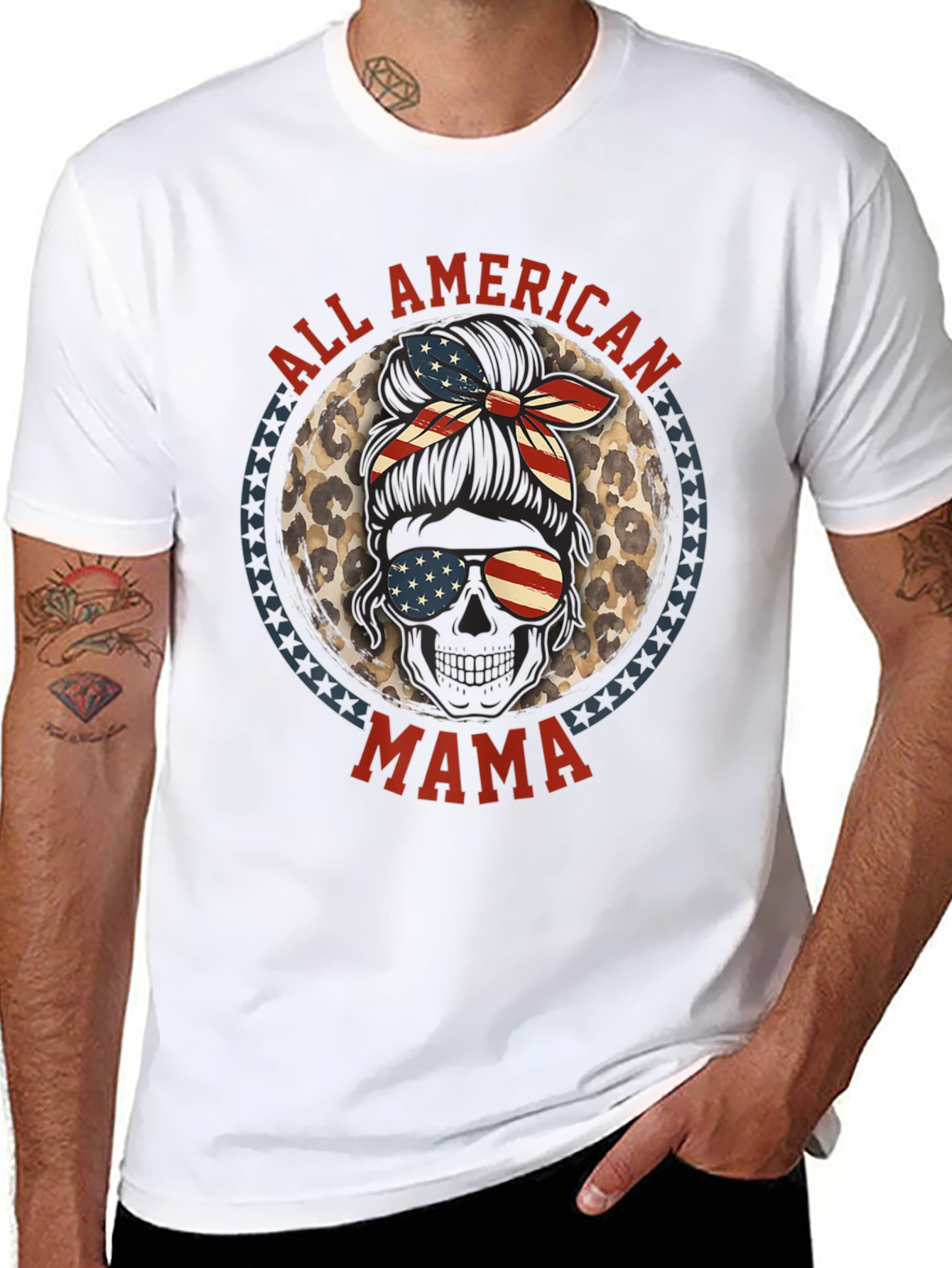 All American Mama Graphic T-Shirt