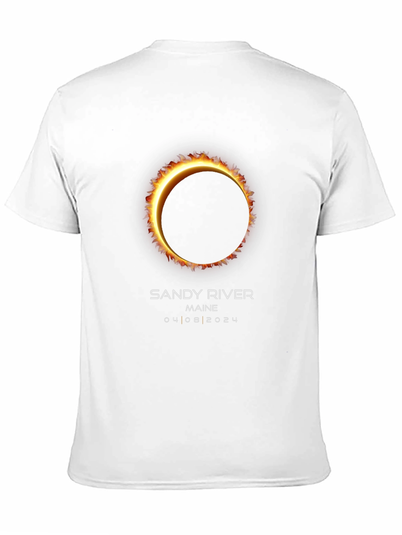 Sandy River Maine Eclipse 2024 T-Shirt