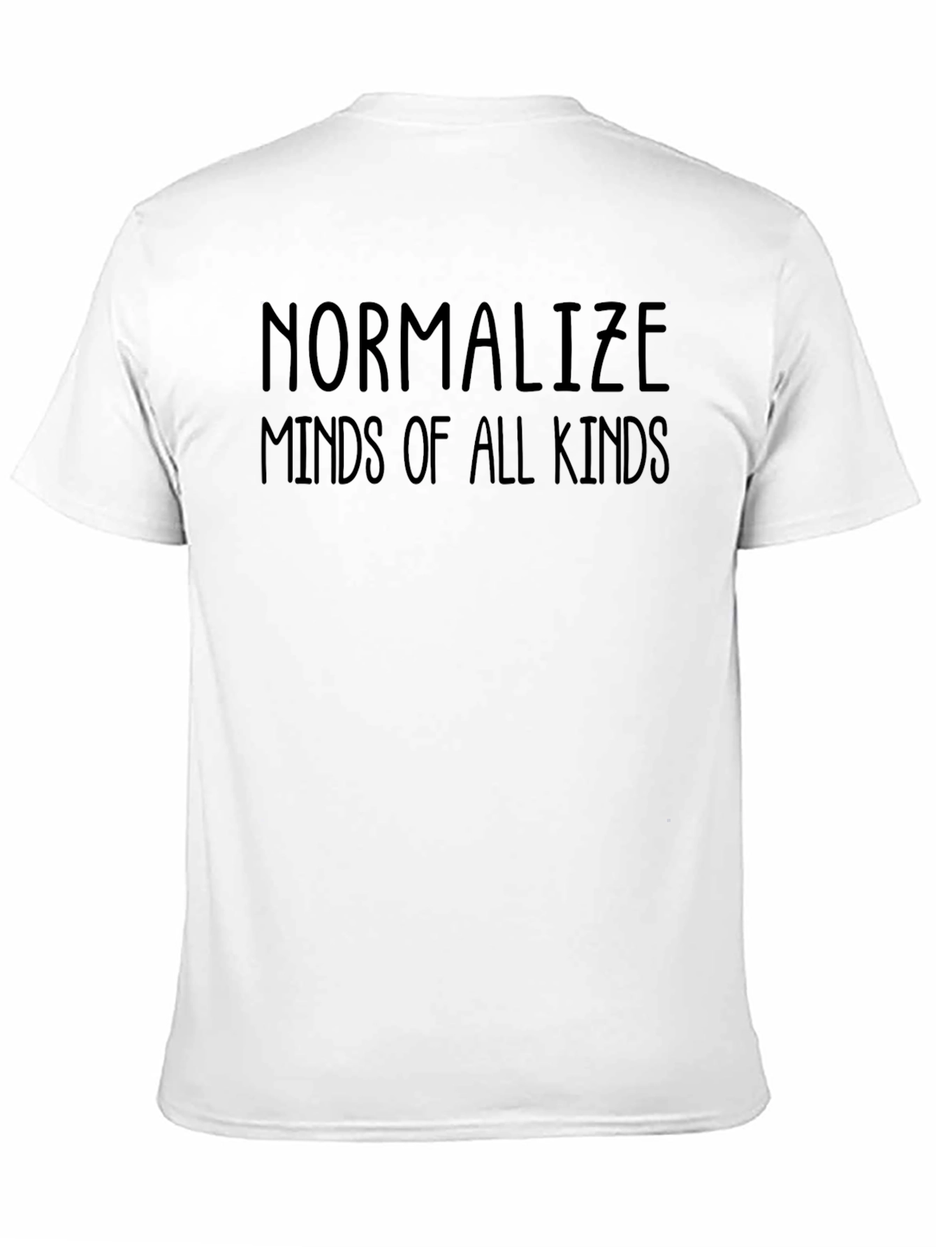 Normalize Minds T-Shirt Black Casual Tee