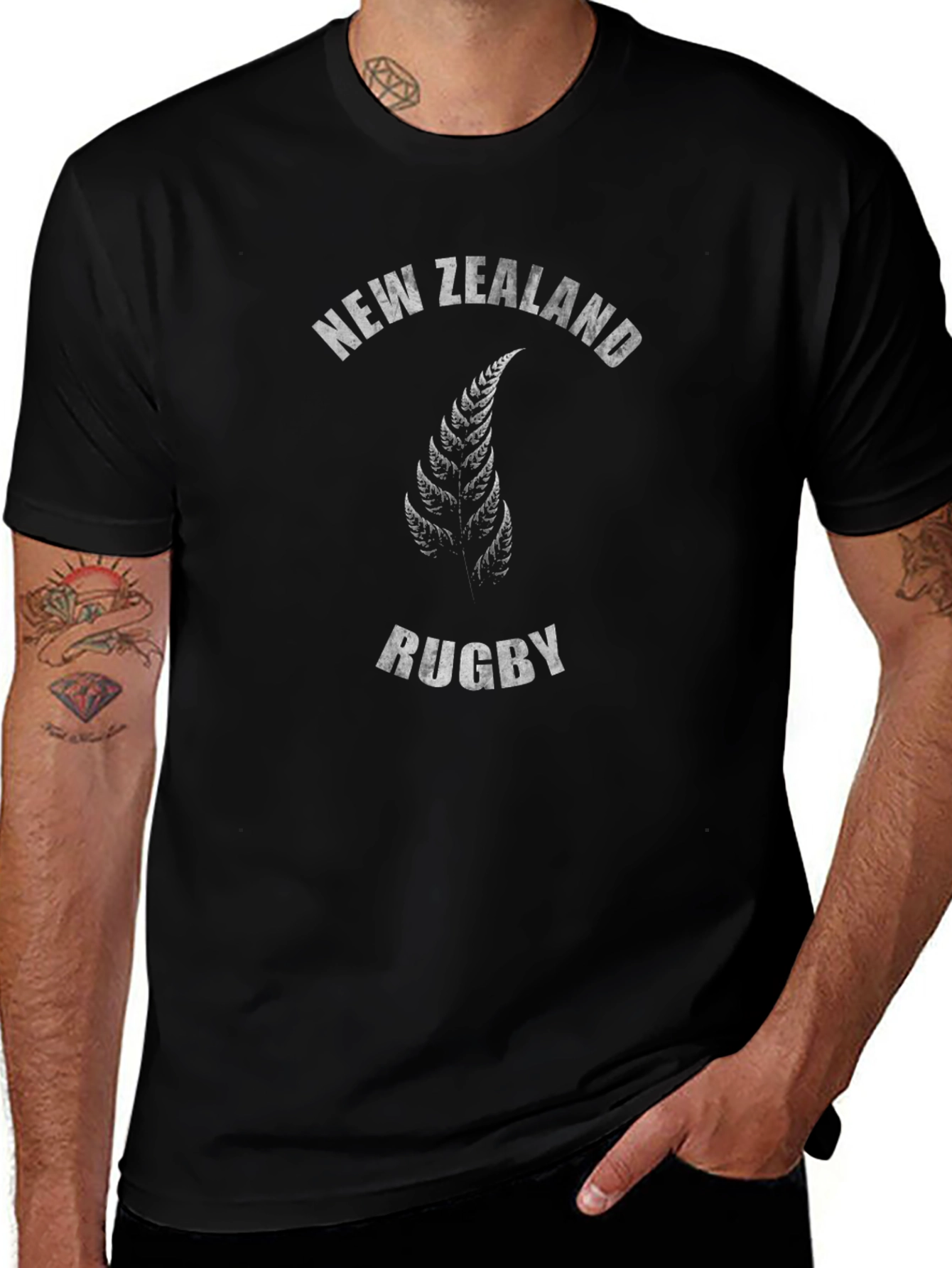 New Zealand Rugby Black T-Shirt