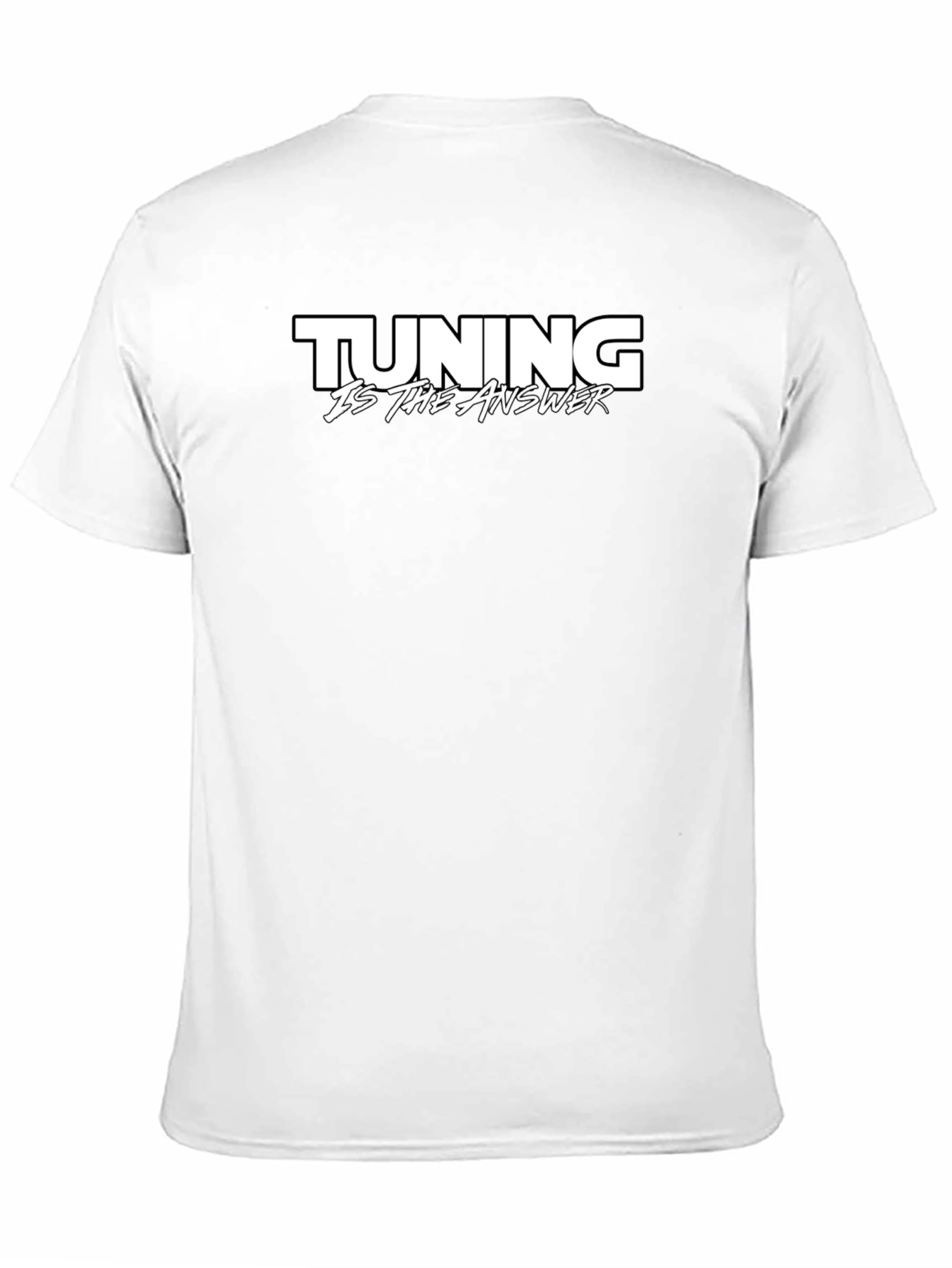 Tuning Is The Answer Black T-Shirt