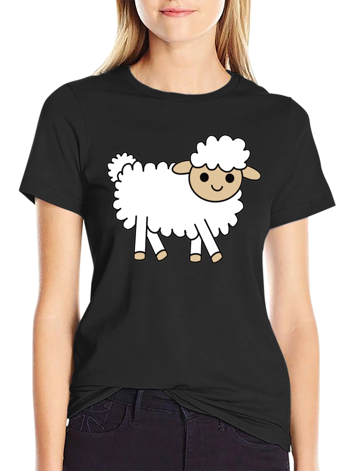 Sheep Graphic Tee - Cute Animal Shirt