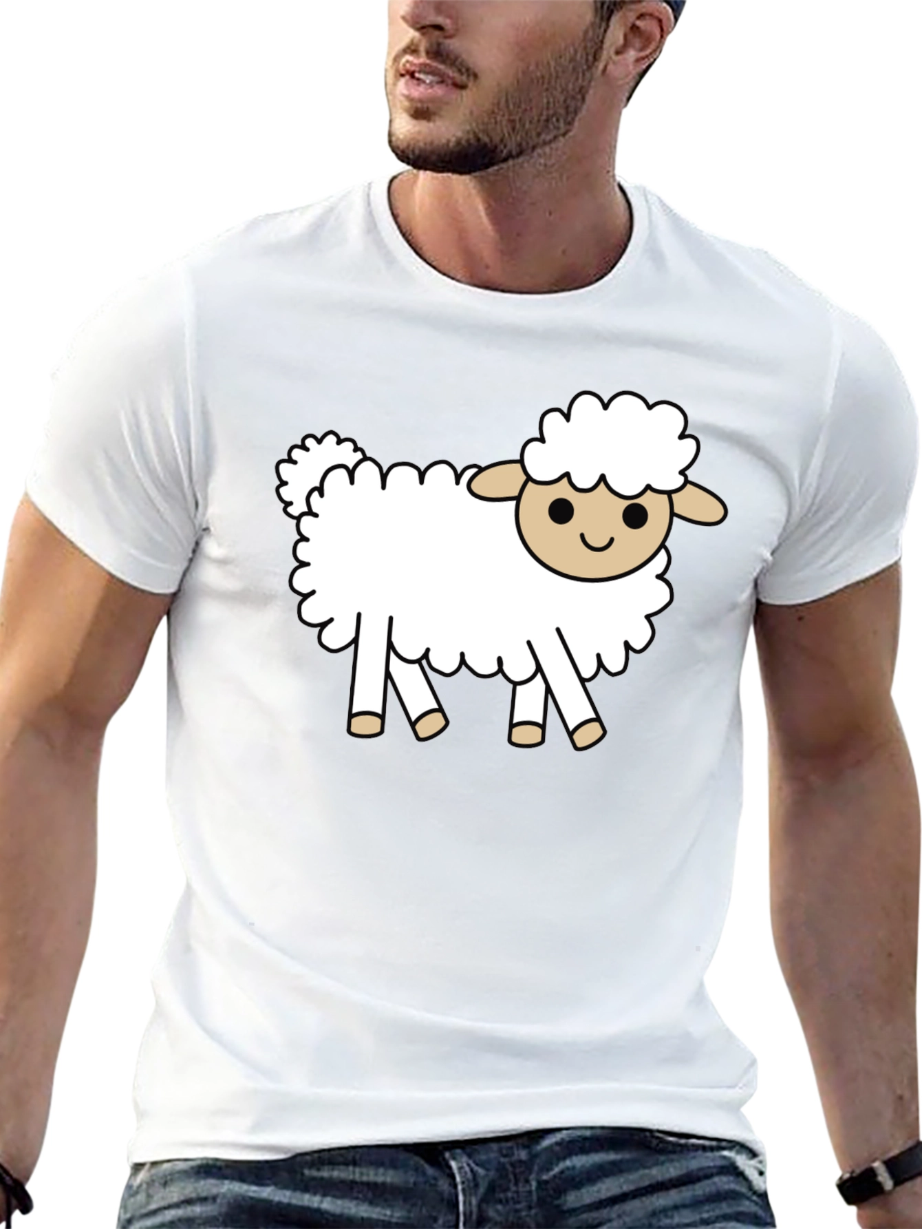 Sheep Graphic Tee - Cute Animal Shirt