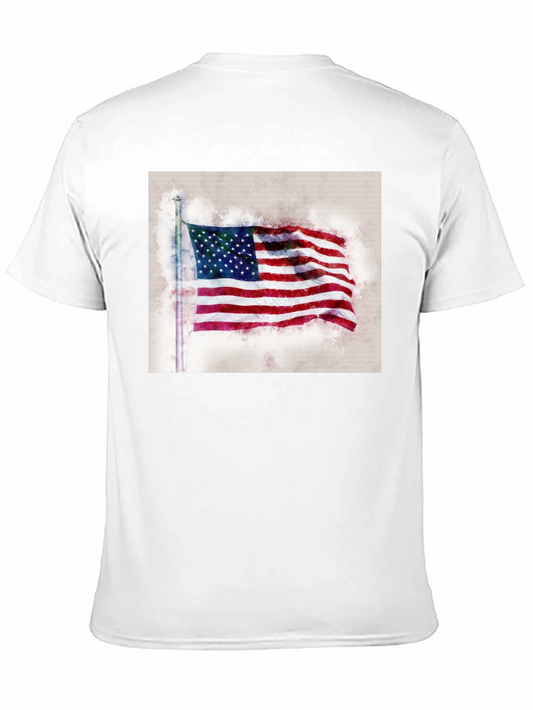 American Flag Graphic Tee - Patriotic Style