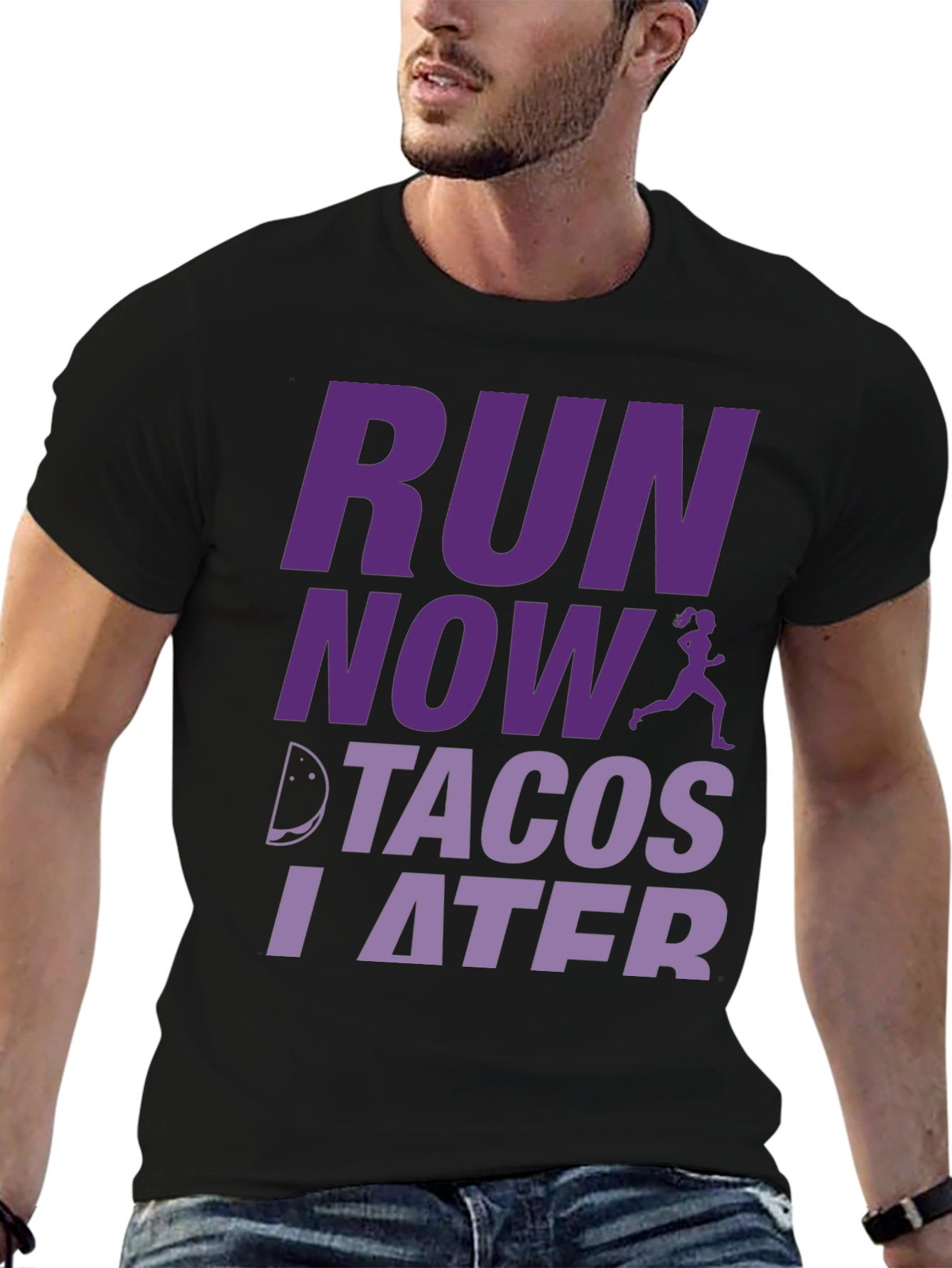 Run Now Tacos Later Graphic T-Shirt
