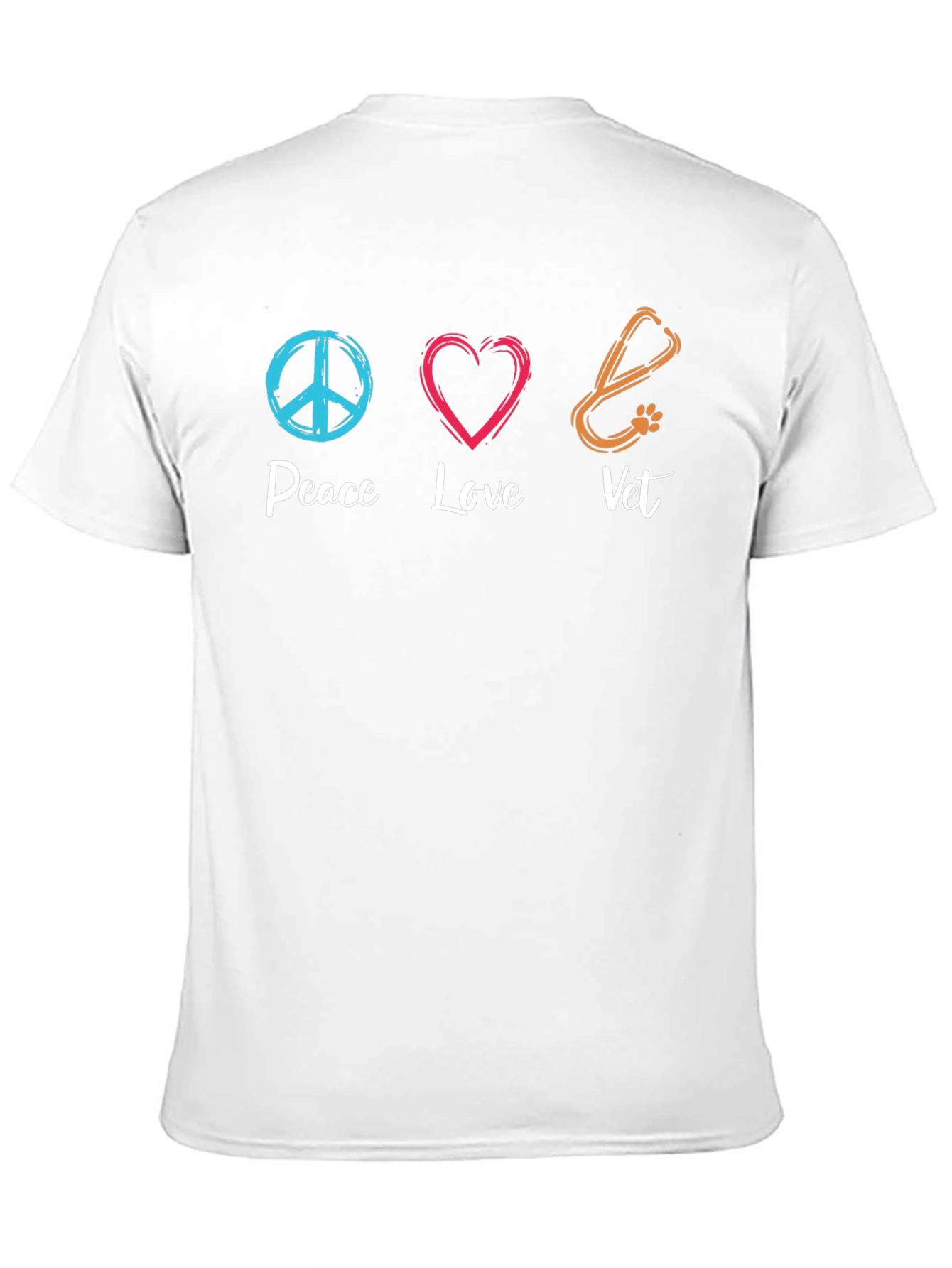 Peace Love Vet T-Shirt - Animal Doctor Tee