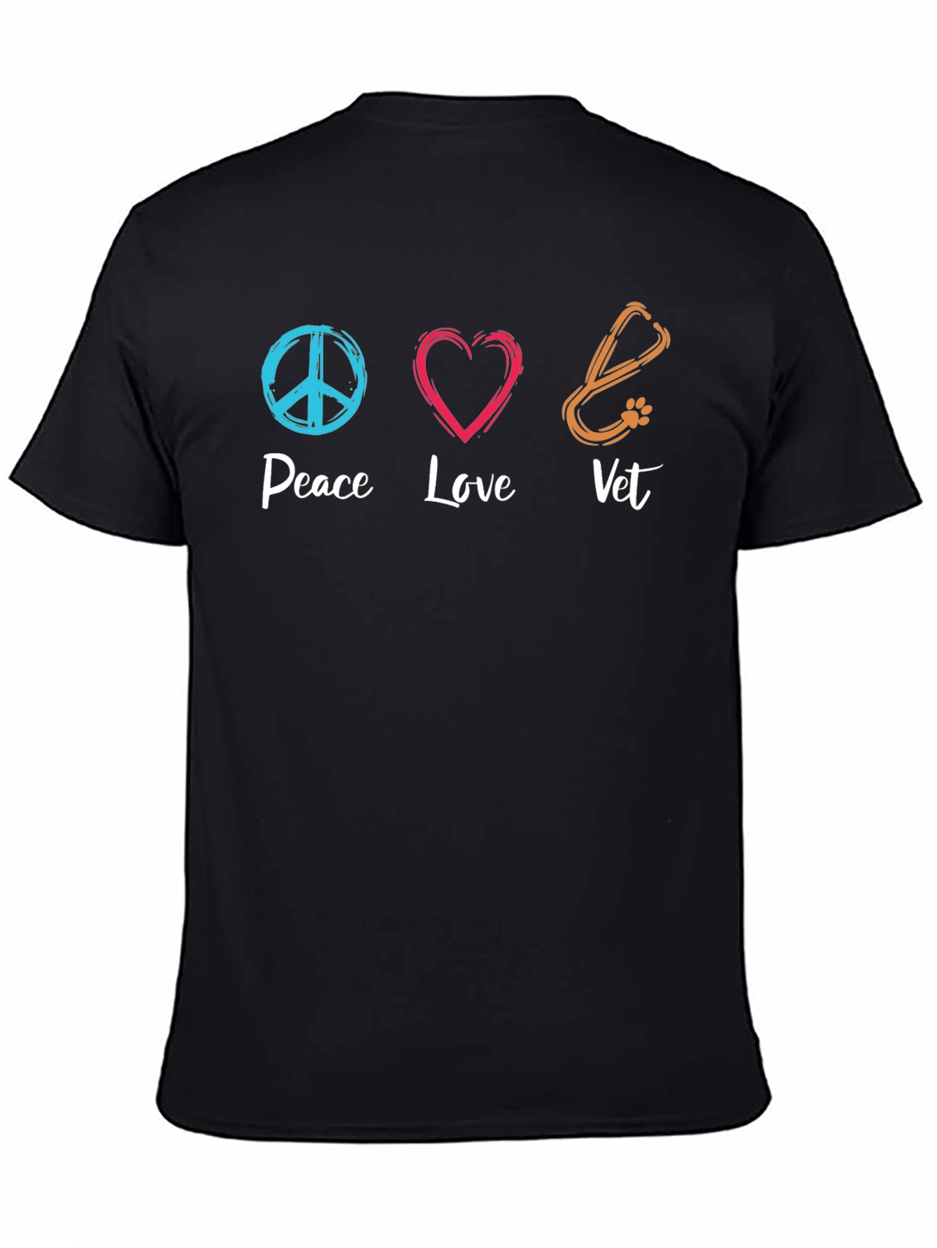 Peace Love Vet T-Shirt - Animal Doctor Tee