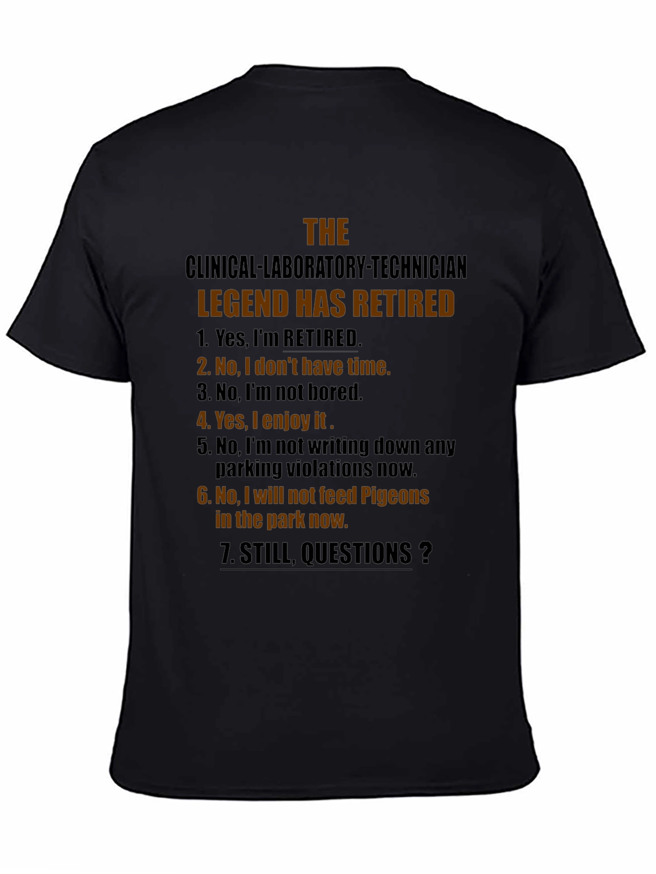 Retired Clinical Lab Tech Legend T-Shirt