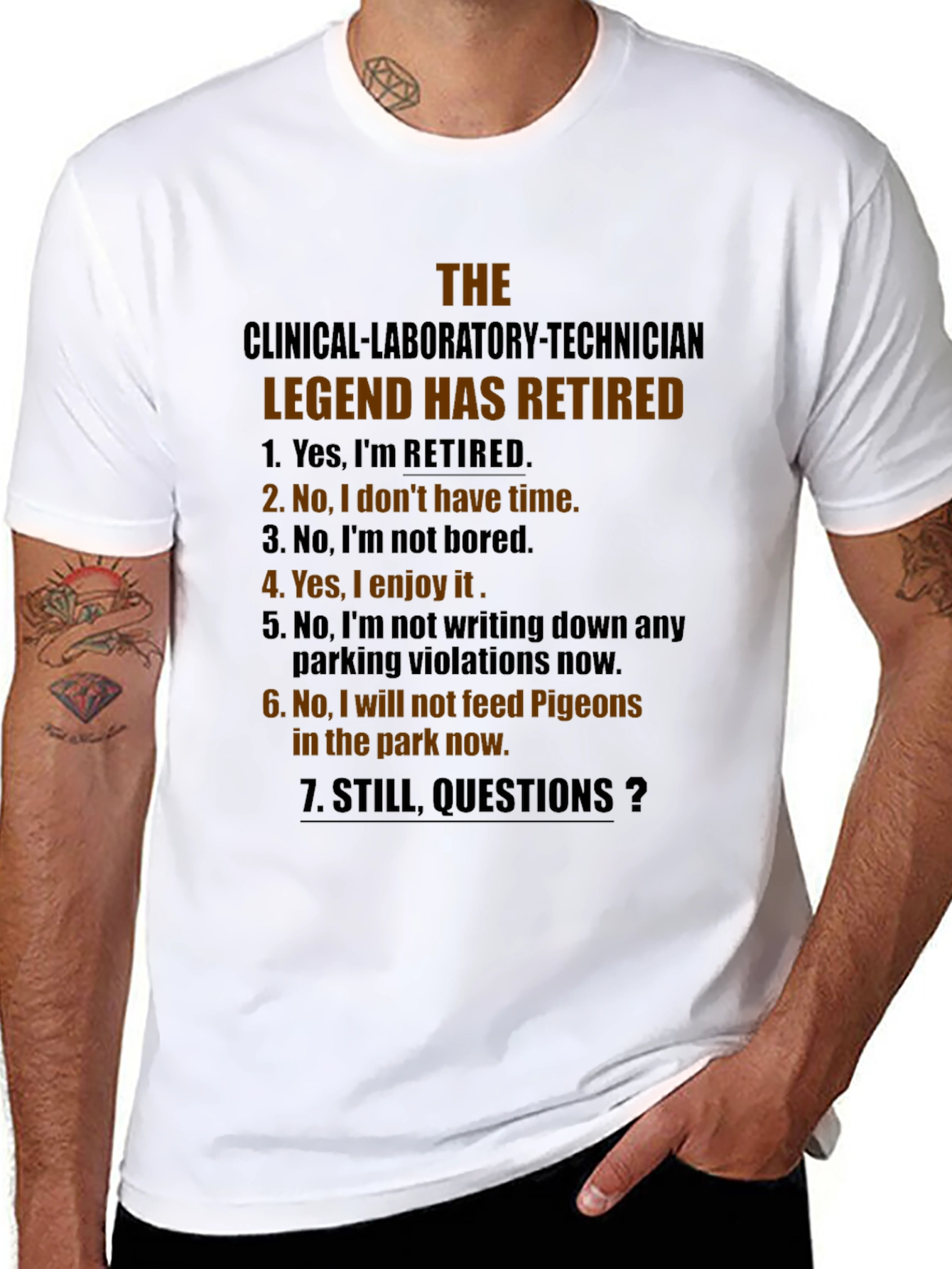 Retired Clinical Lab Tech Legend T-Shirt