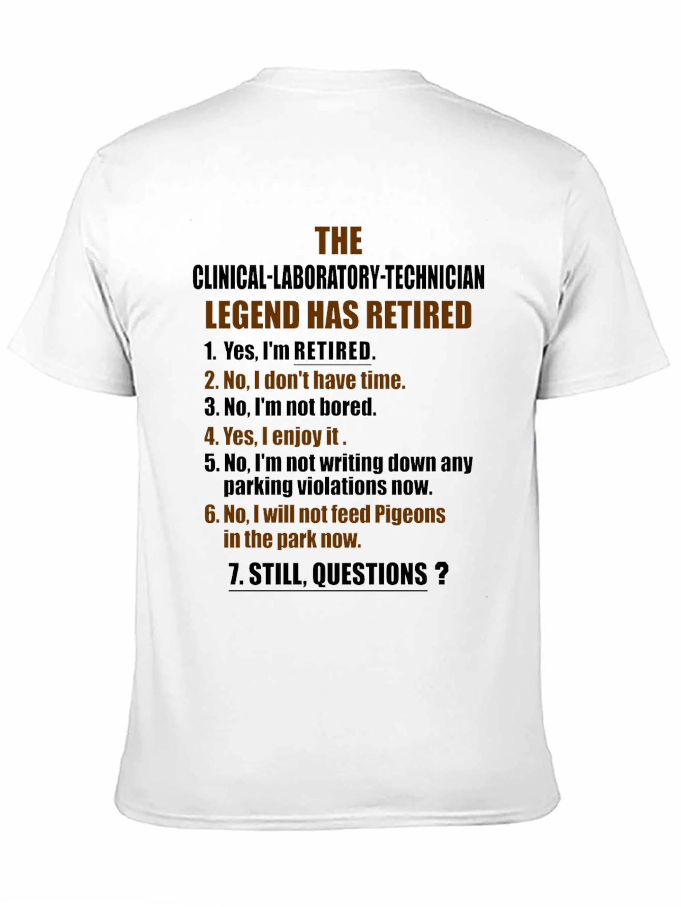 Retired Clinical Lab Tech Legend T-Shirt