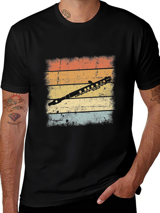 Vintage Tin Whistle T-Shirt - Retro Irish Flute Design