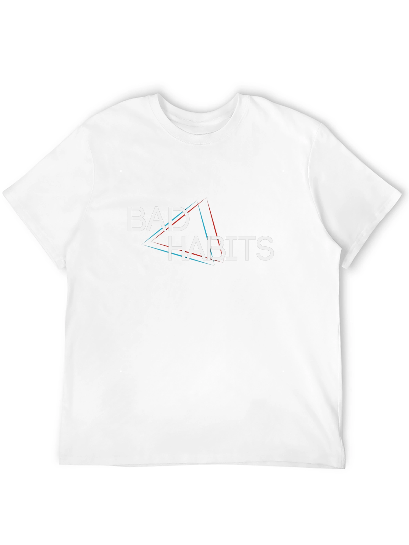 Bad Habits Graphic Print Black T-Shirt