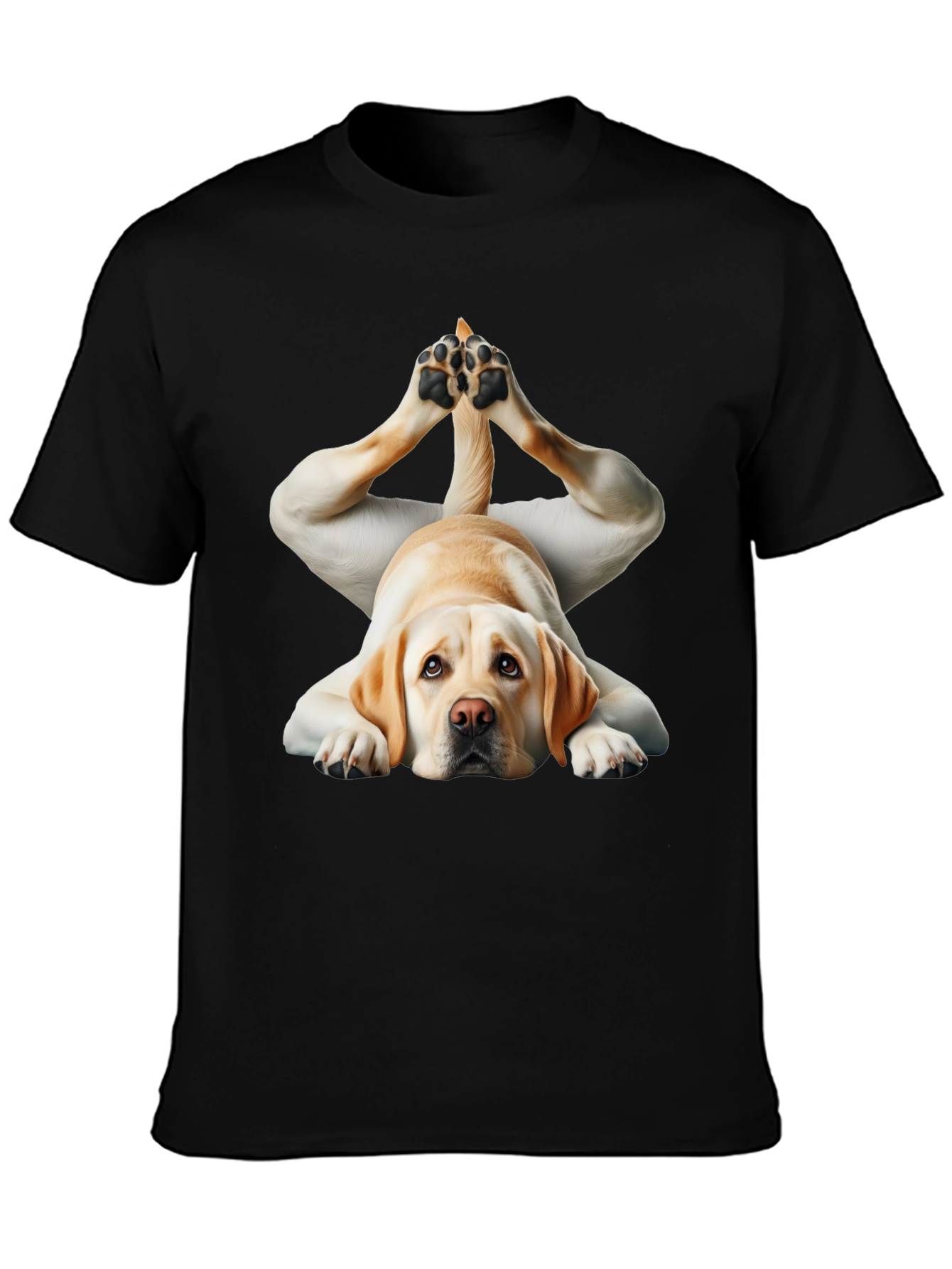 Yoga Dog Black T-Shirt