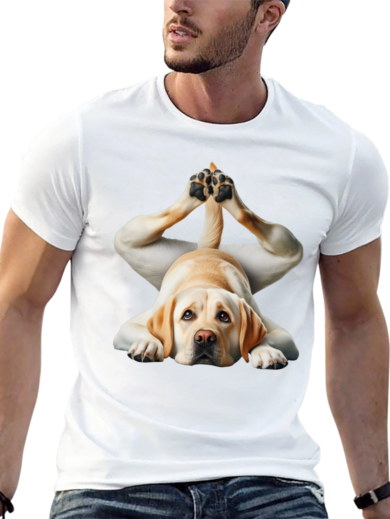 Yoga Dog Black T-Shirt
