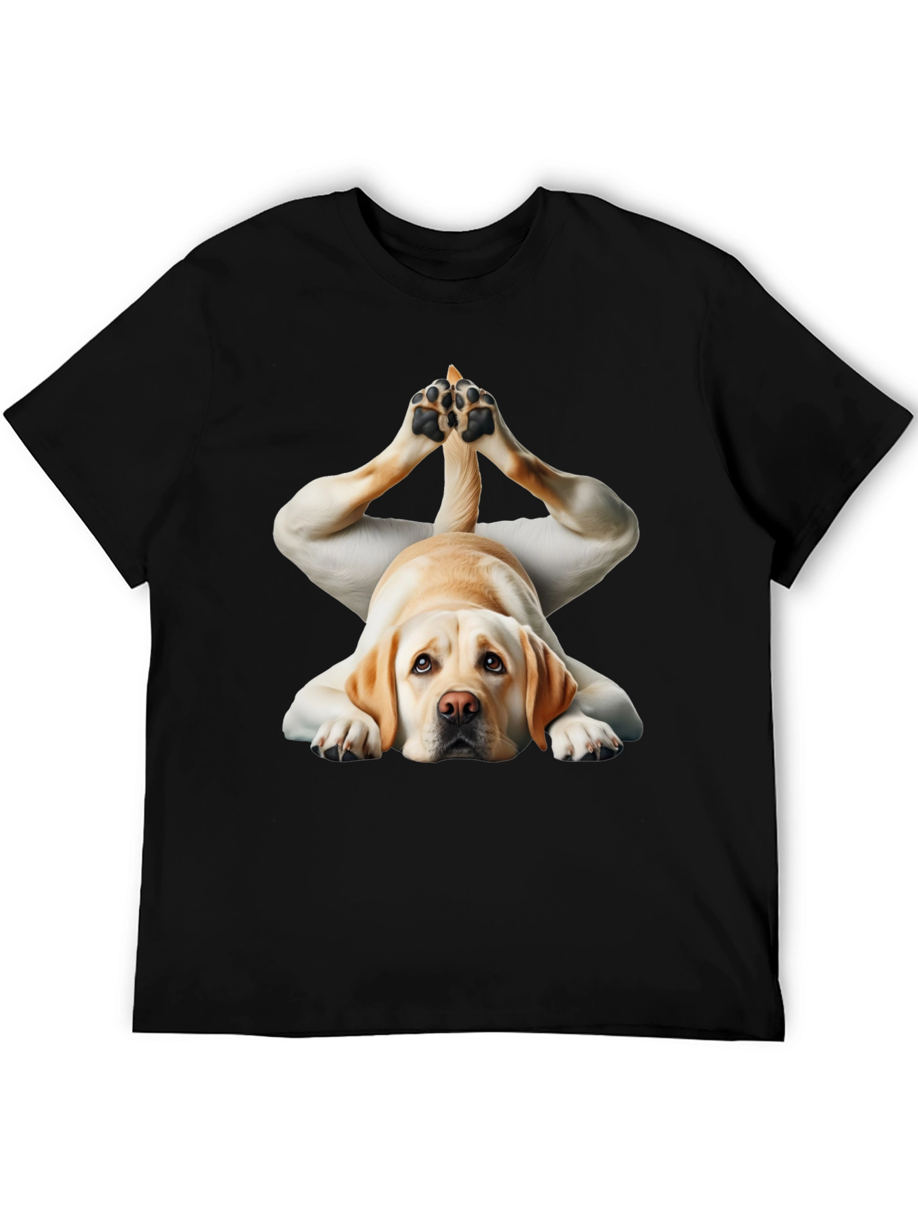 Yoga Dog Black T-Shirt