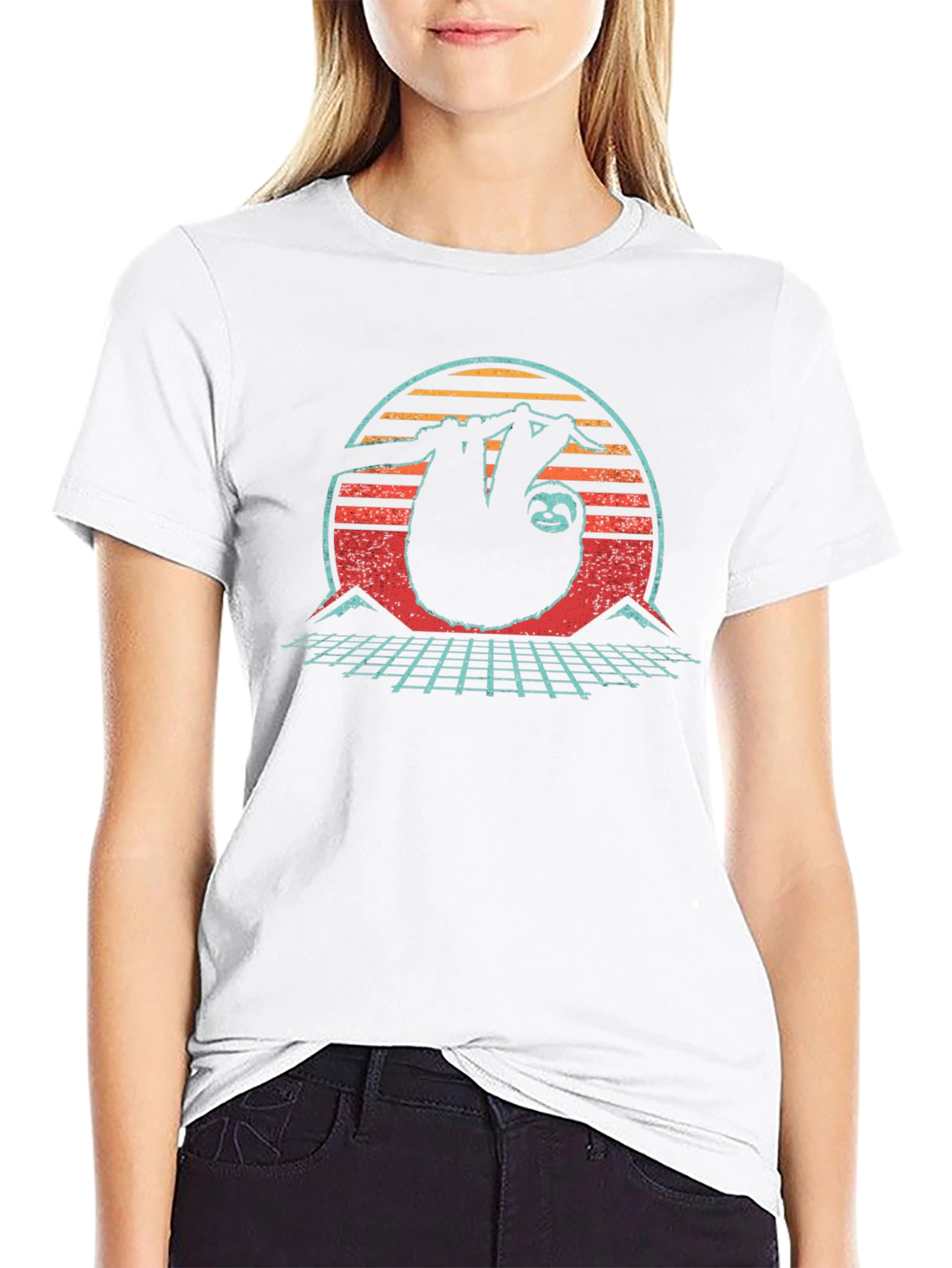 Retro Sloth T-Shirt - Chill Vibes Only