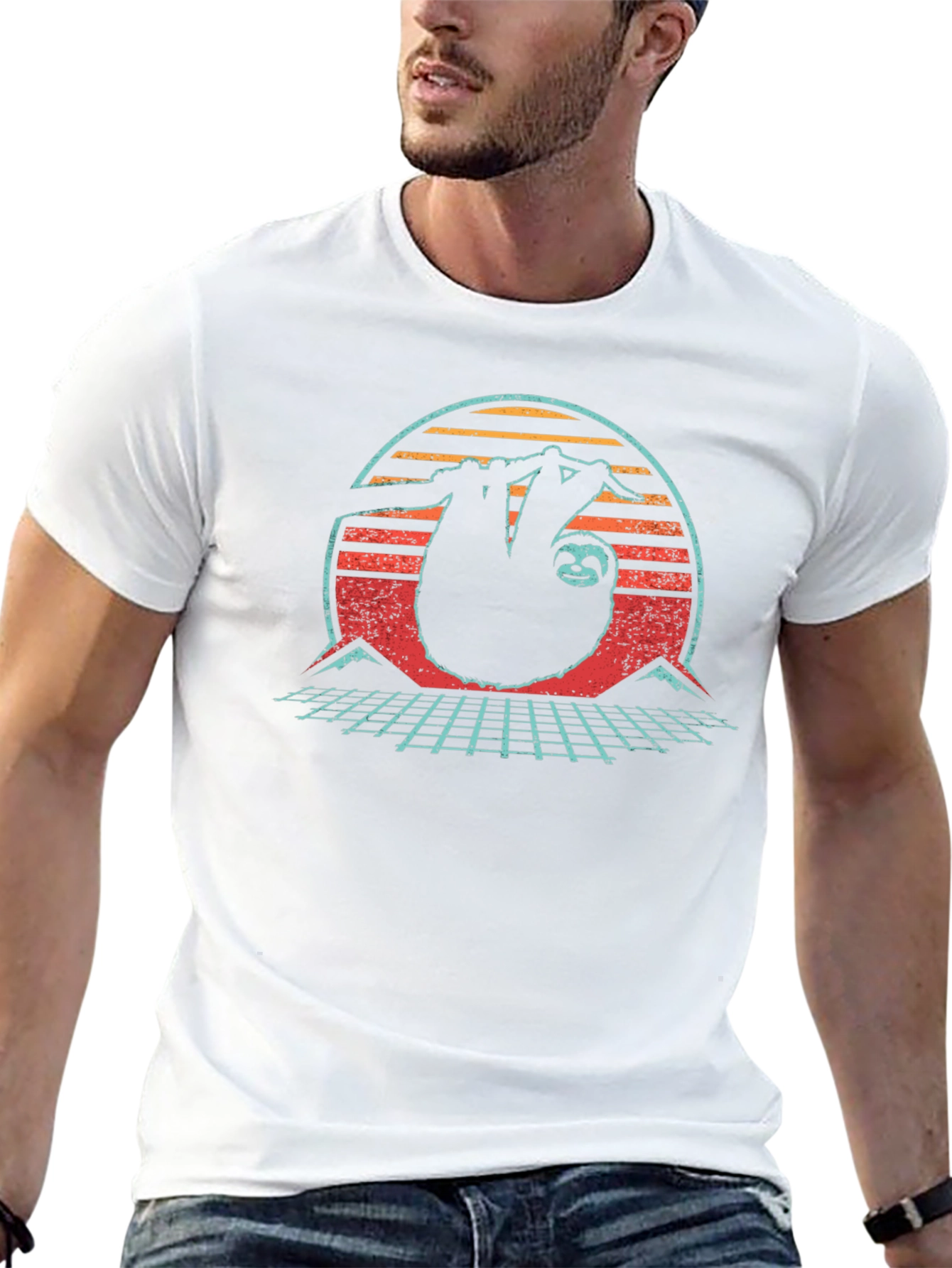 Retro Sloth T-Shirt - Chill Vibes Only