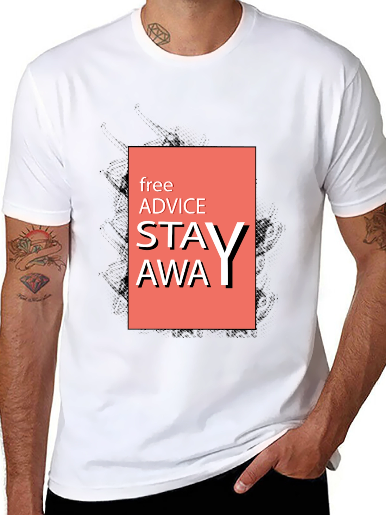 Stay Away Graphic Tee -  Advice T-Shirt